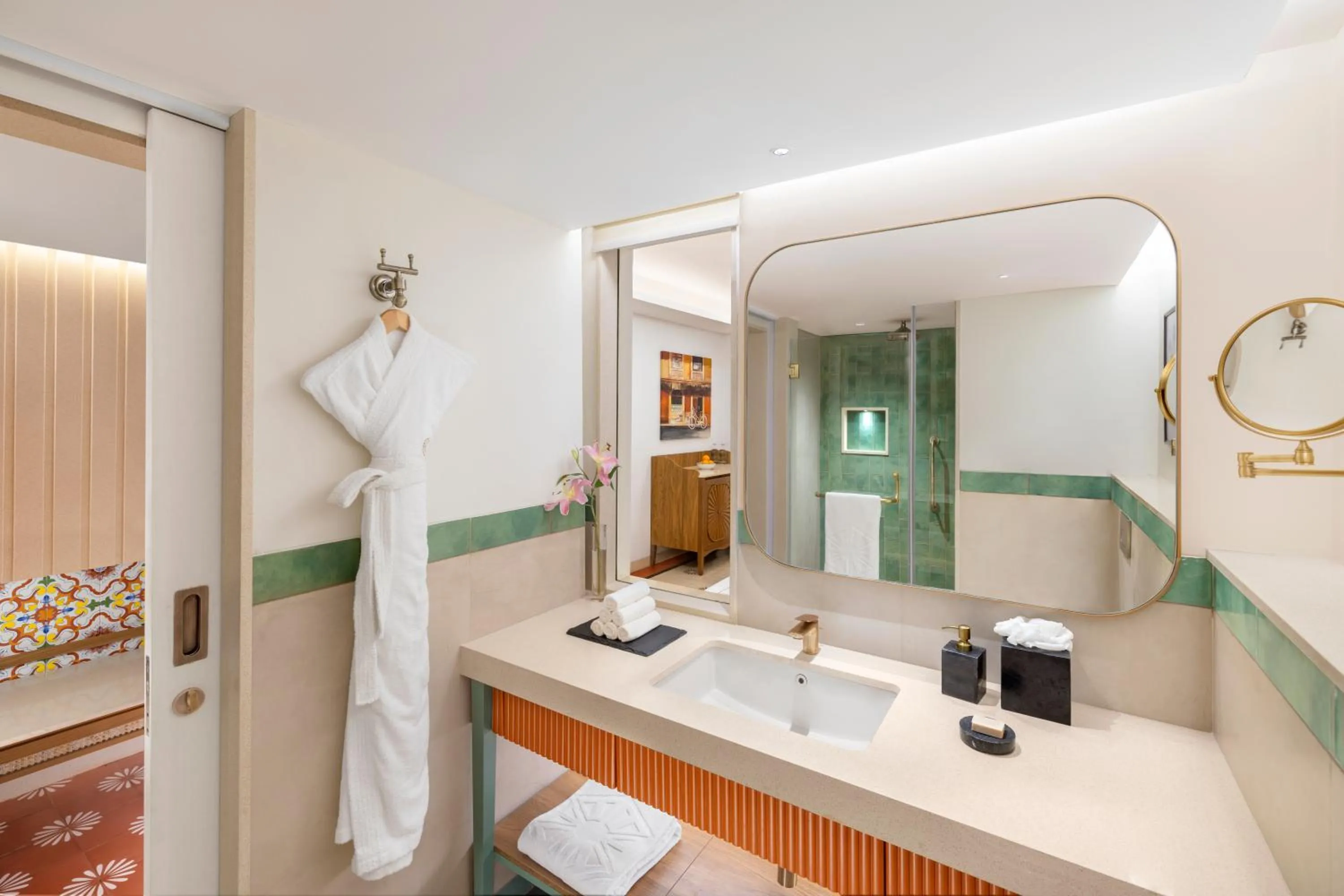 Bathroom in Taj Cidade de Goa Heritage, Goa