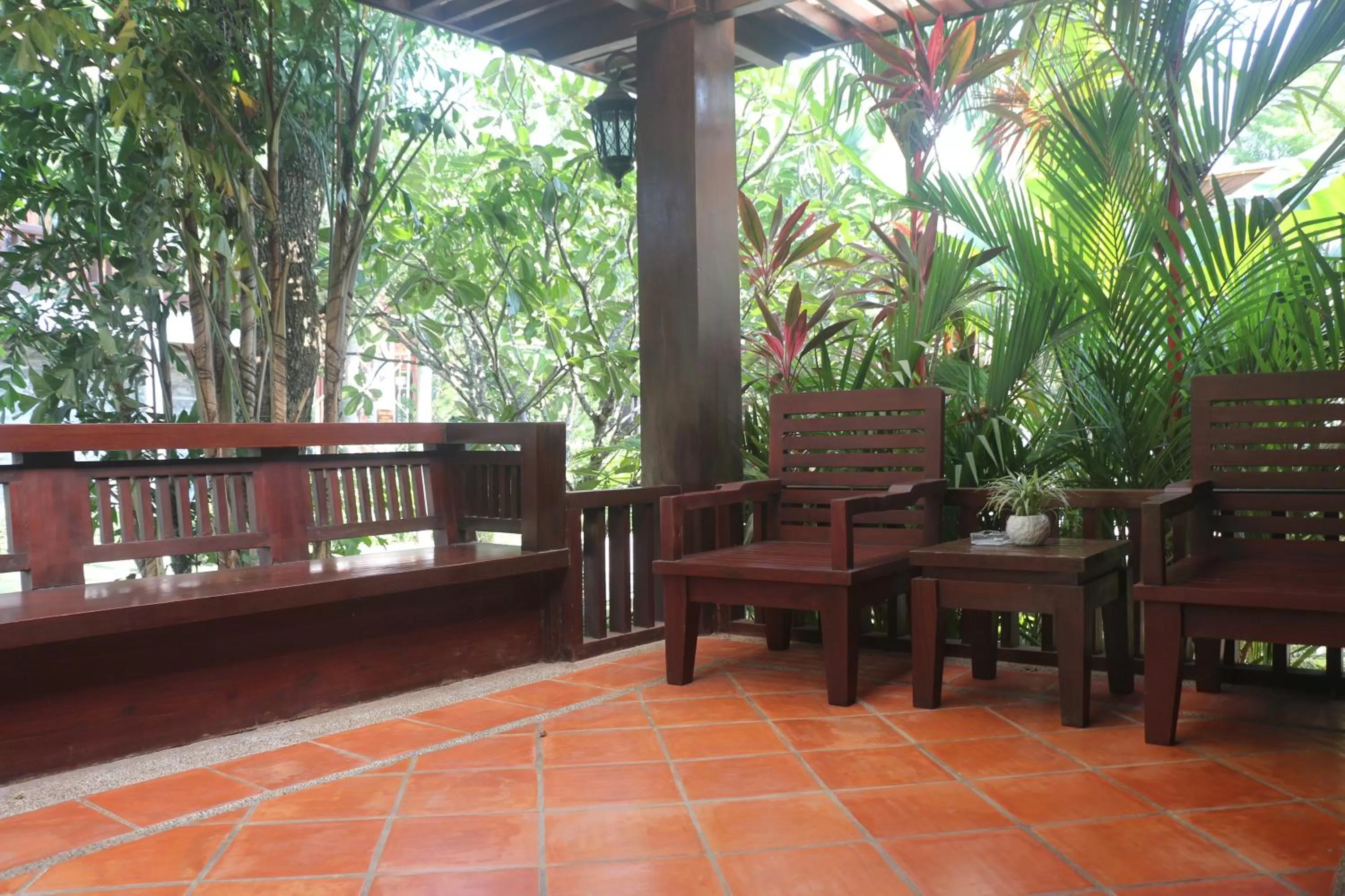 Balcony/Terrace in Try Palace Resort-Kep