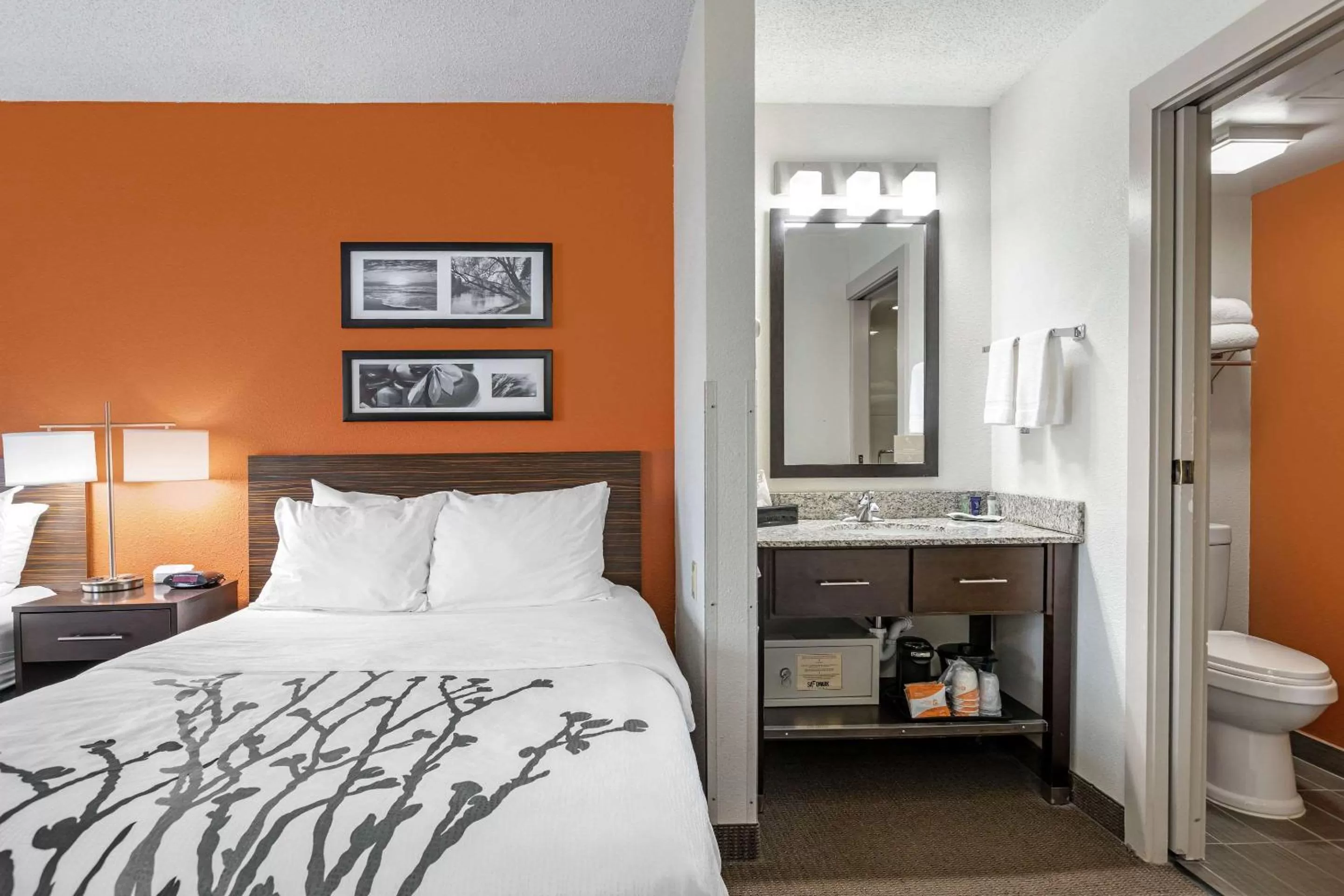 Bedroom, Bed in Sleep Inn DeWitt - Lansing North