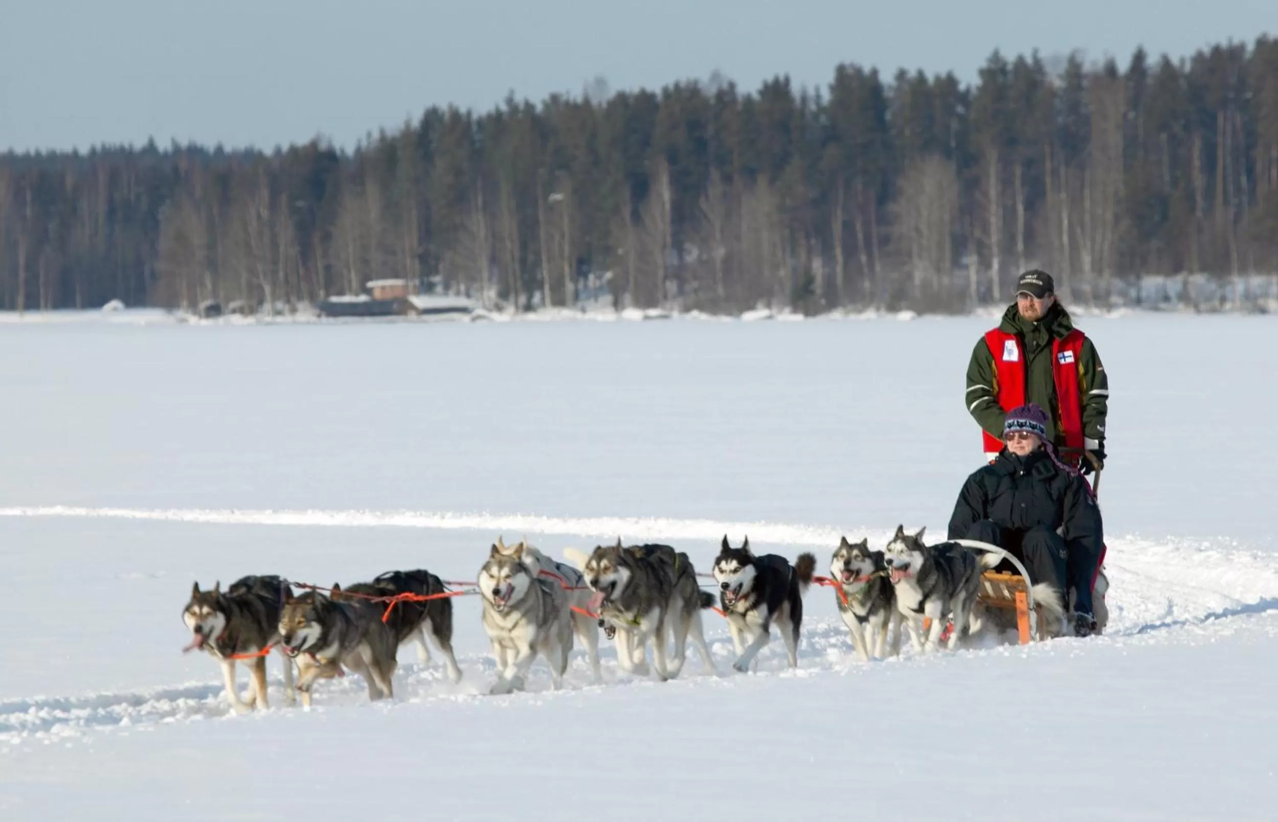 Winter, Horseback Riding in Varjola Holiday Center