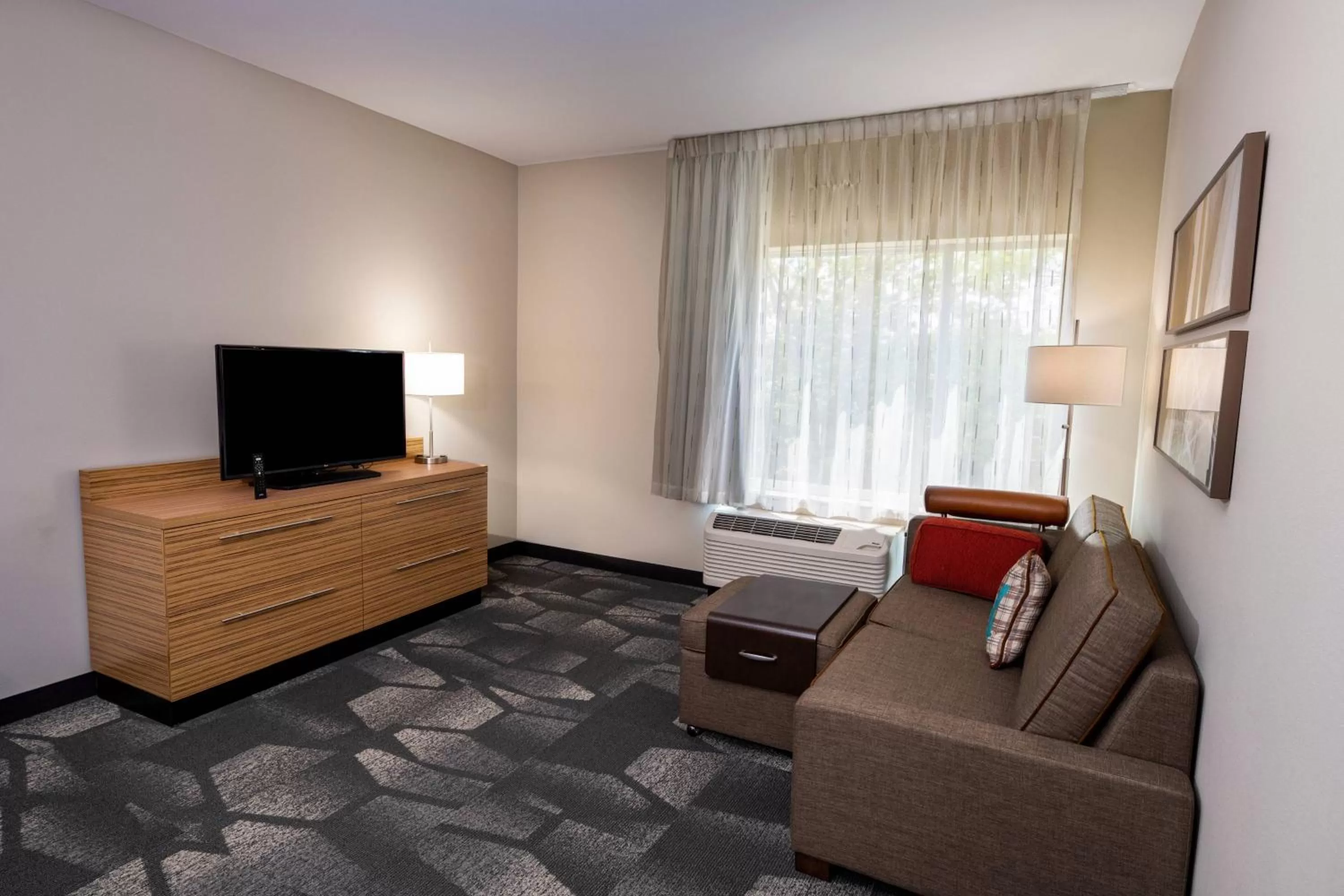 Living room in TownePlace Suites by Marriott Fort Mill at Carowinds Blvd