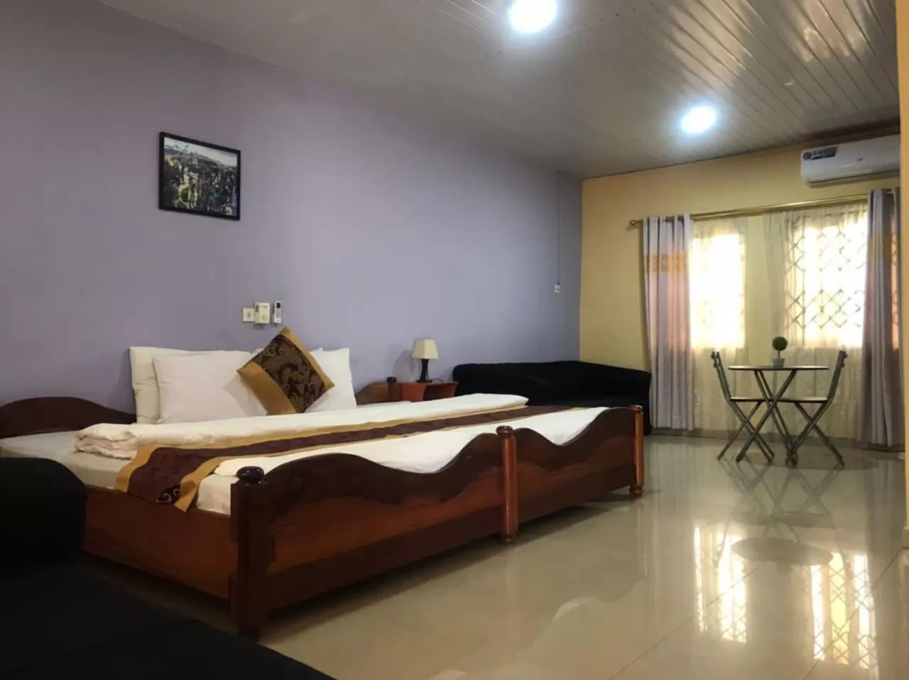 Bed in Hans Cottage Botel