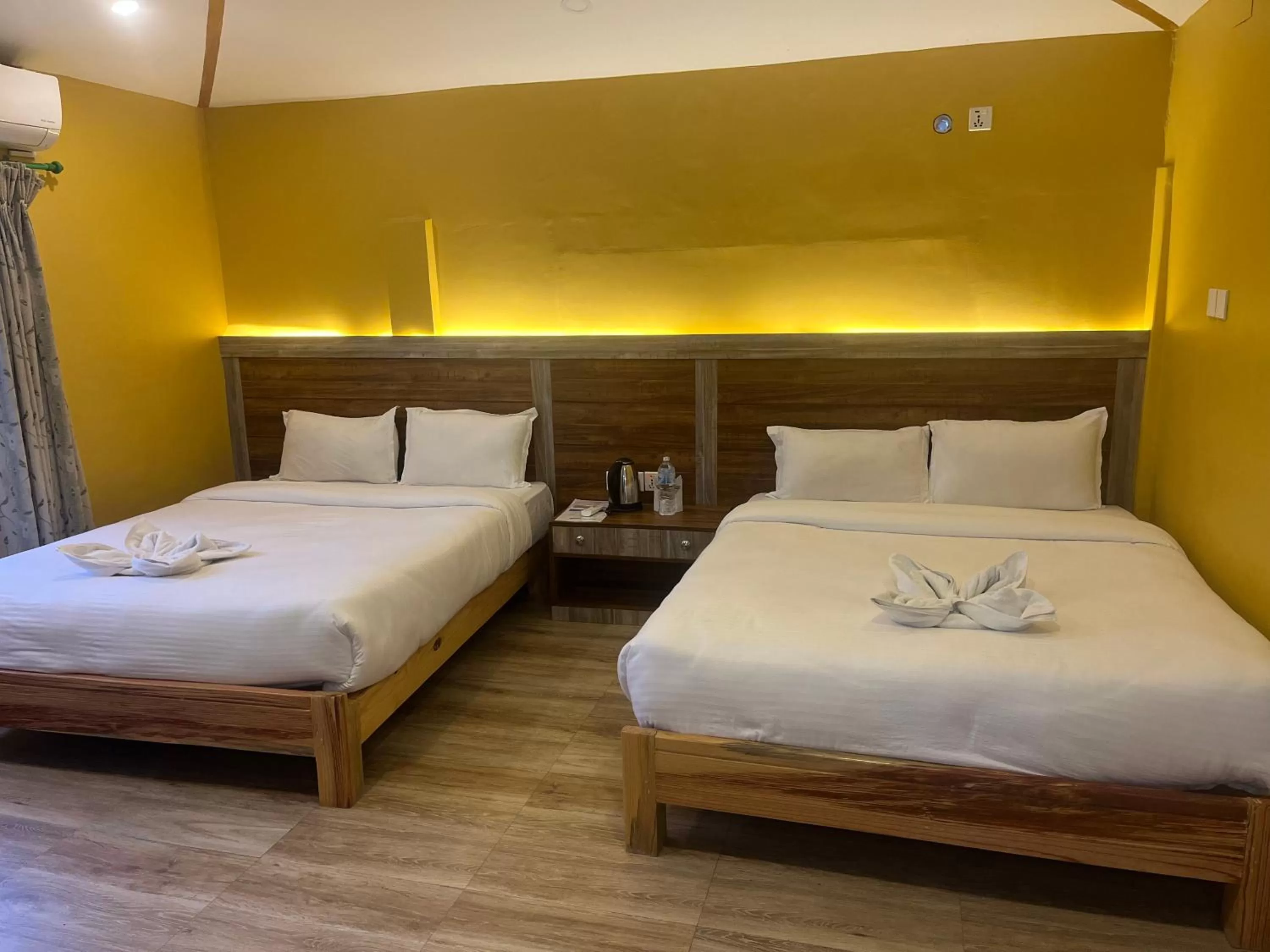 Bed in The North Face Inn