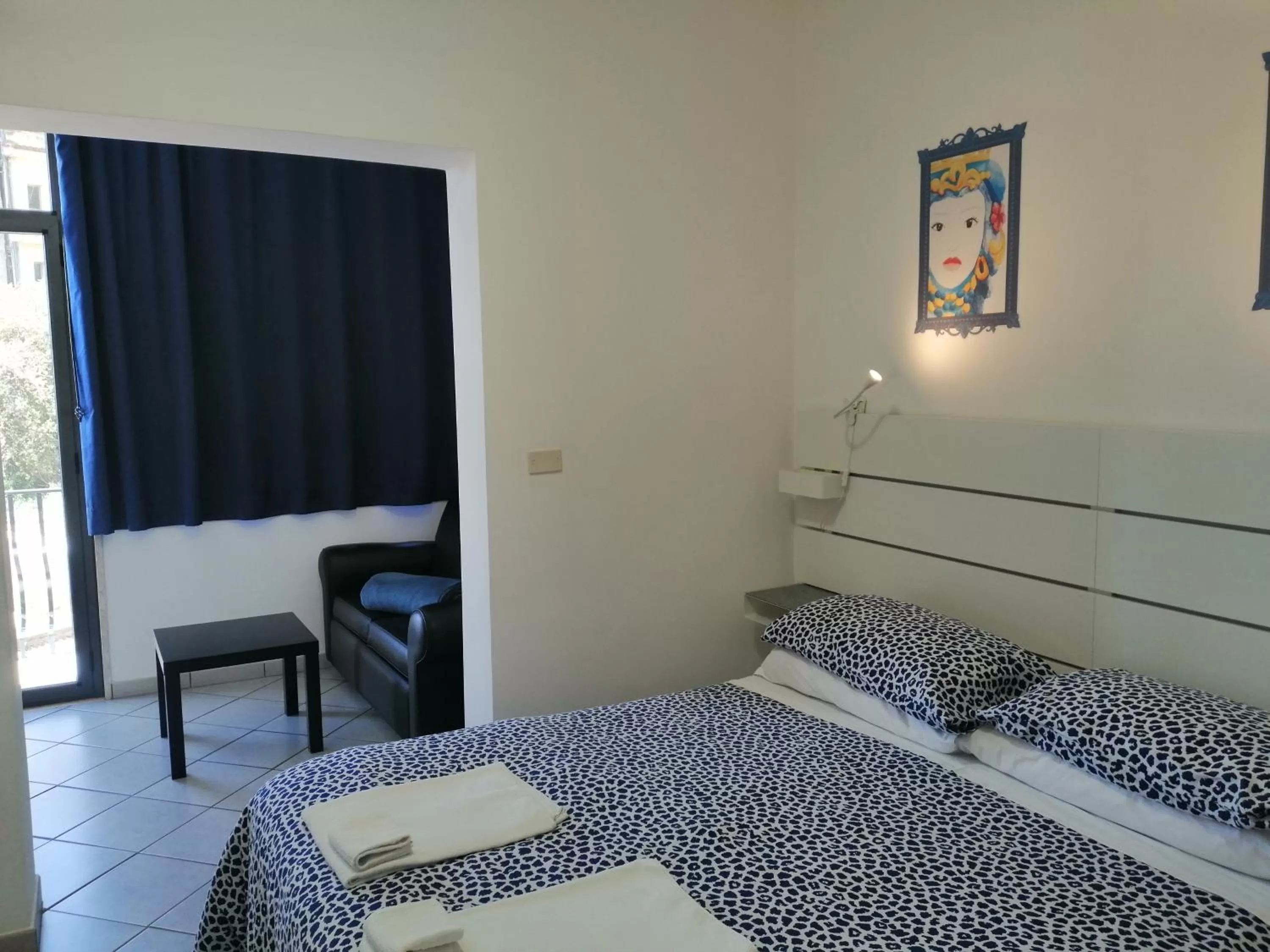 Patio, Bed in Morfeo B&B