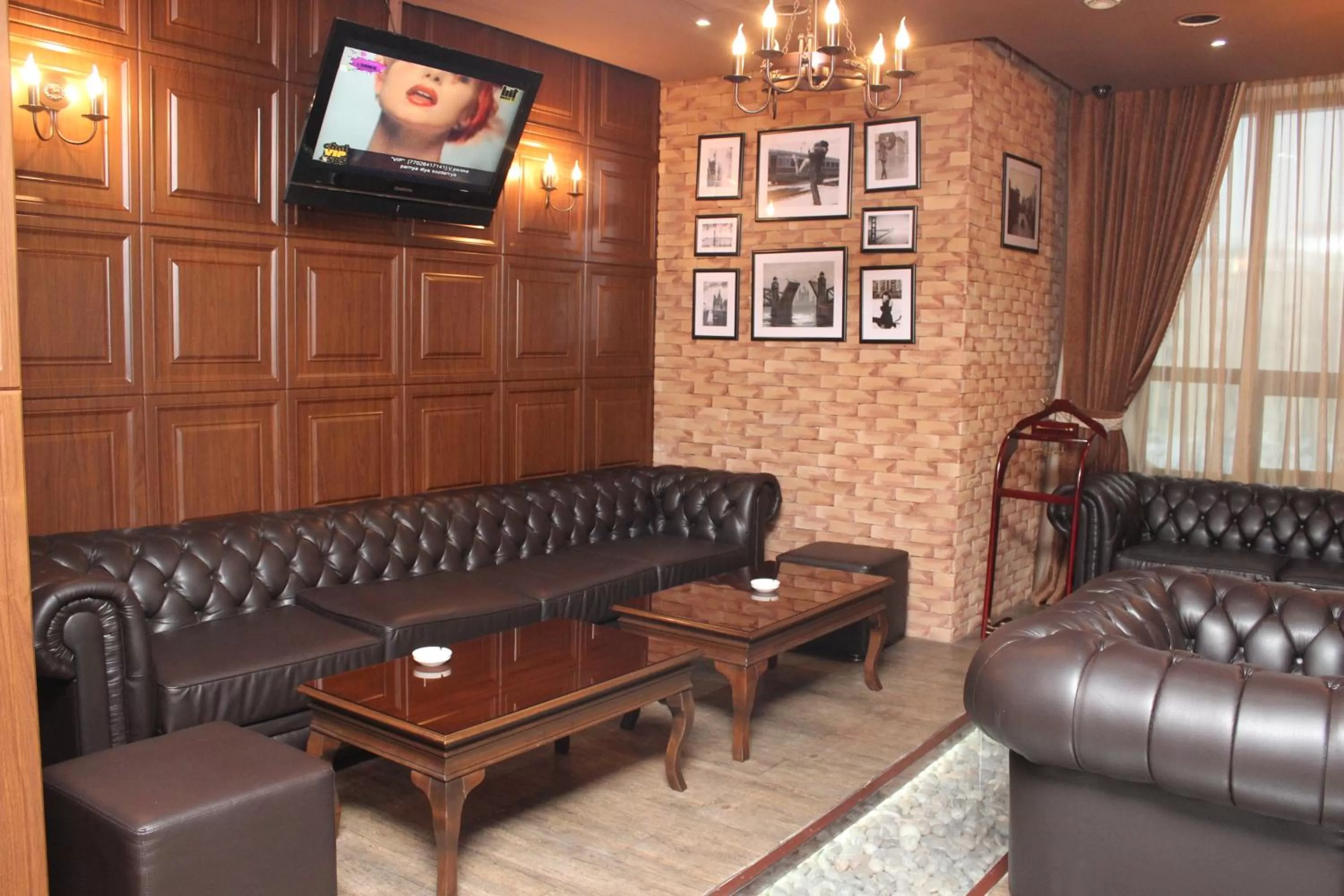 Lounge or bar in King Hotel Astana