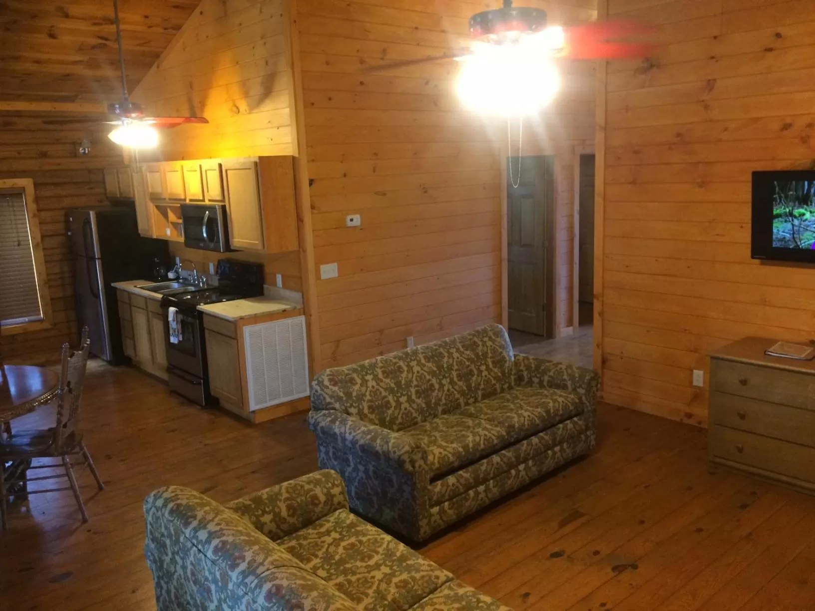 Living room in The Smoke House Lodge