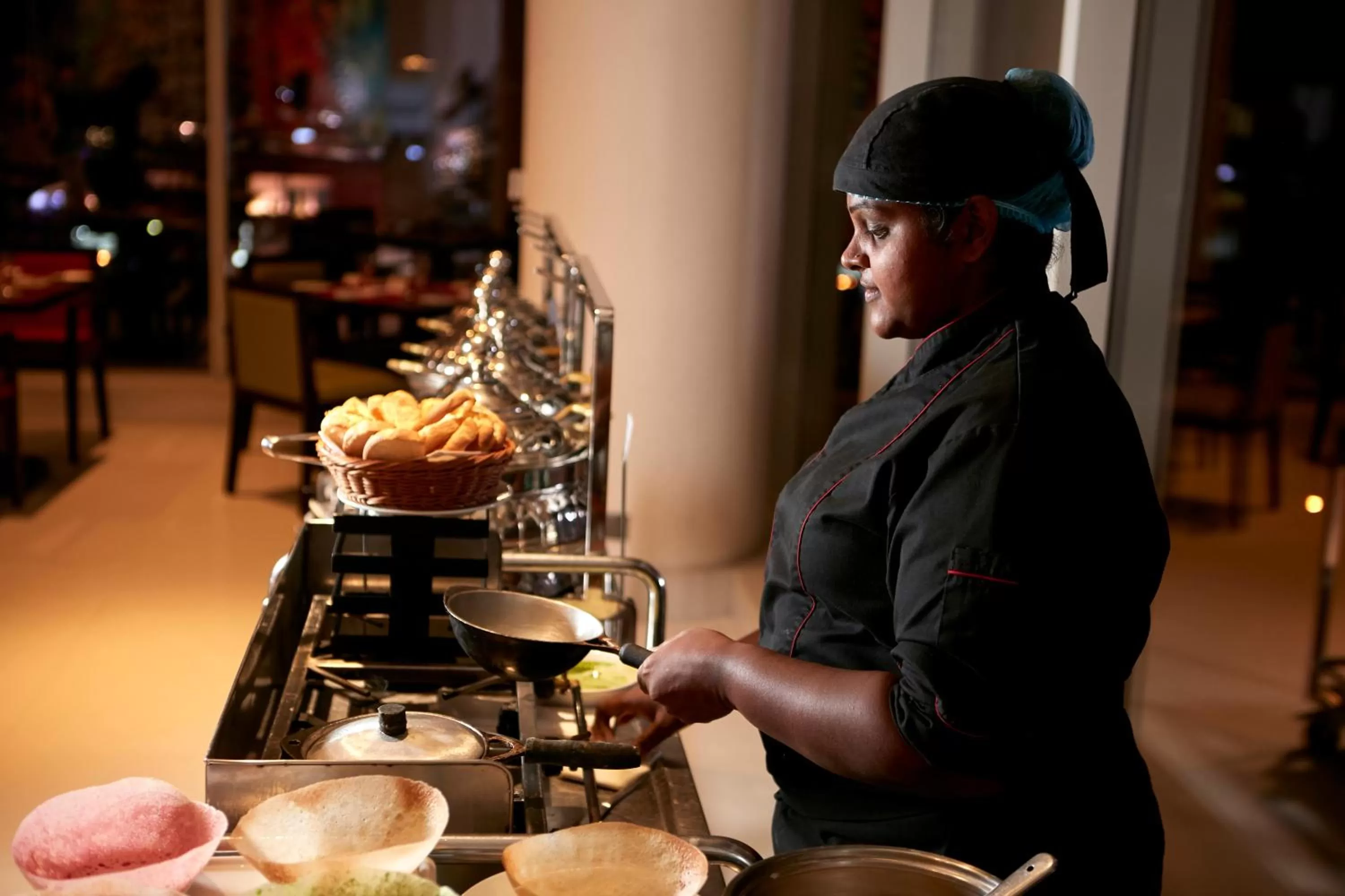 Staff in Cinnamon Red Colombo