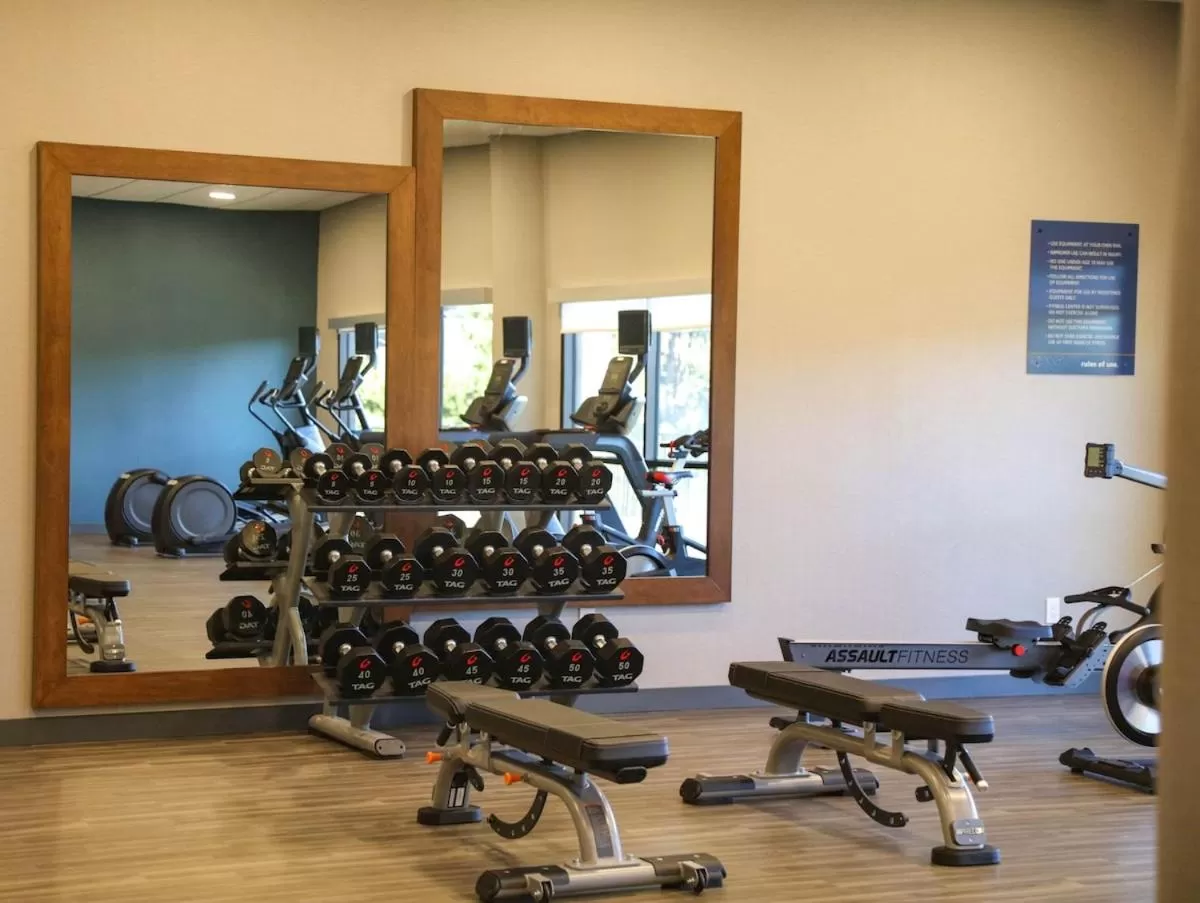 Fitness centre/facilities in Hampton Inn Lead