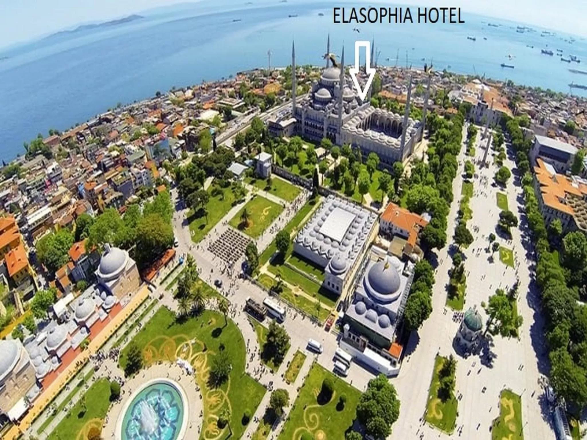 Bird's eye view in Elasophia Hotel