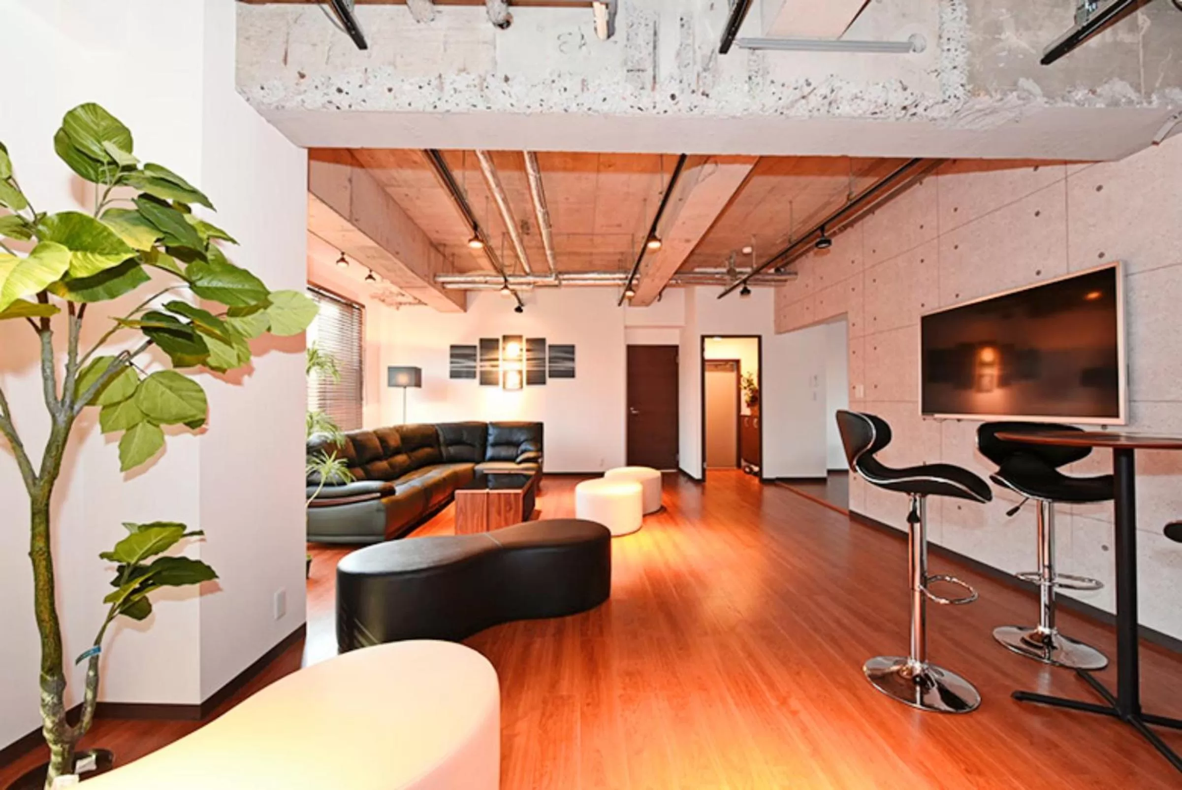 Living room, Seating Area in Hostel PLEASURE MARUYAMA