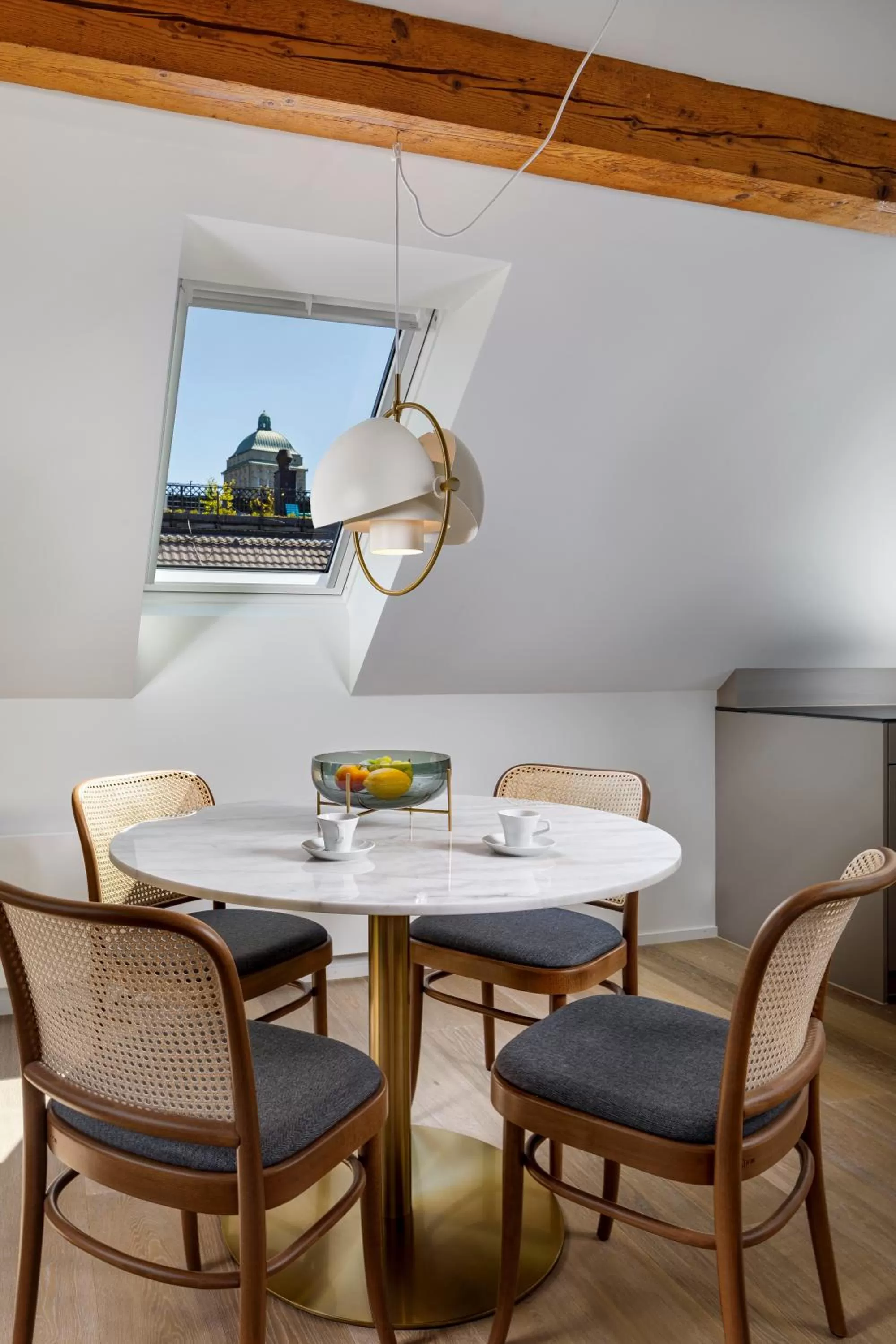 Seating area in Hotel Felix