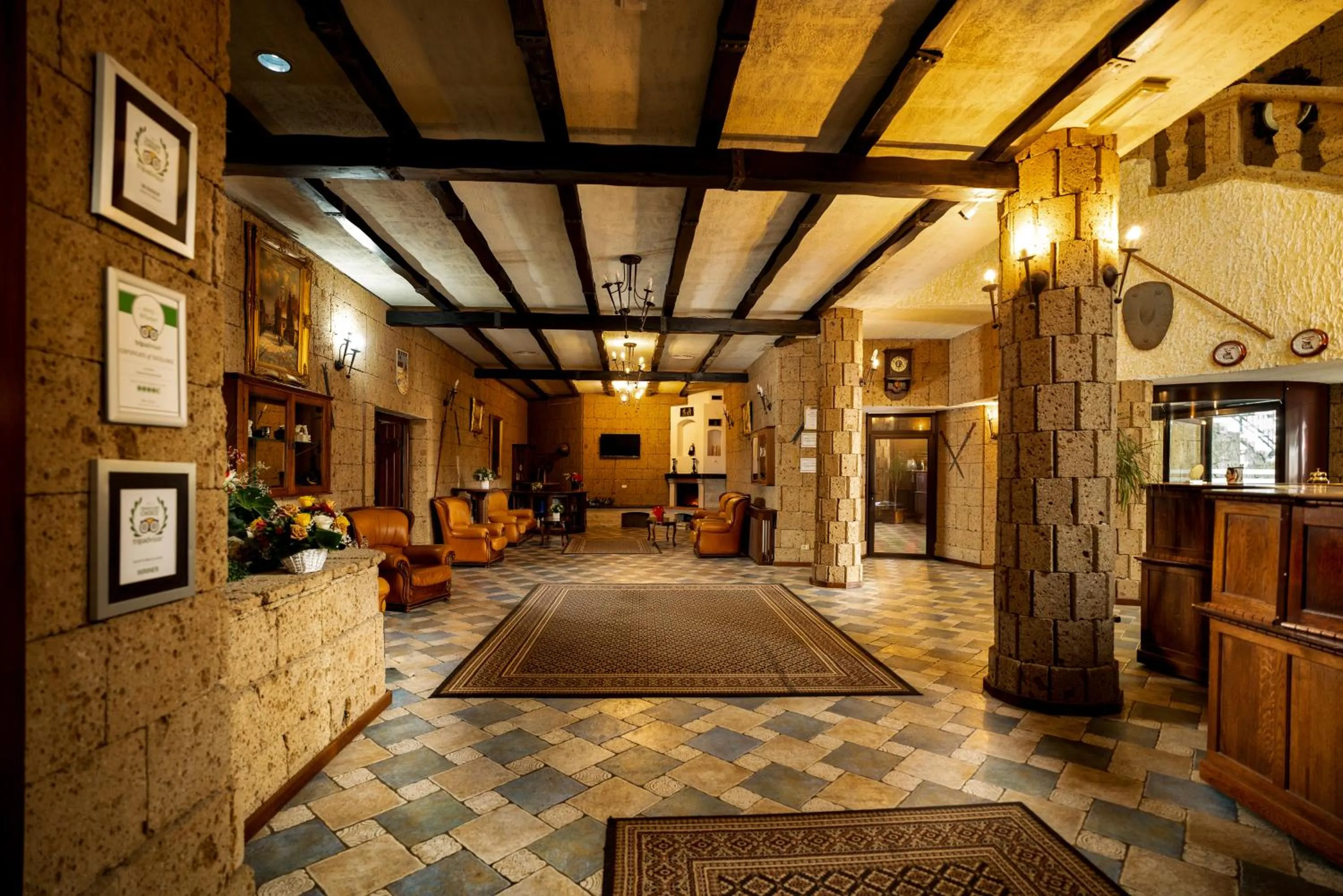 Lobby or reception in House of Dracula Hotel