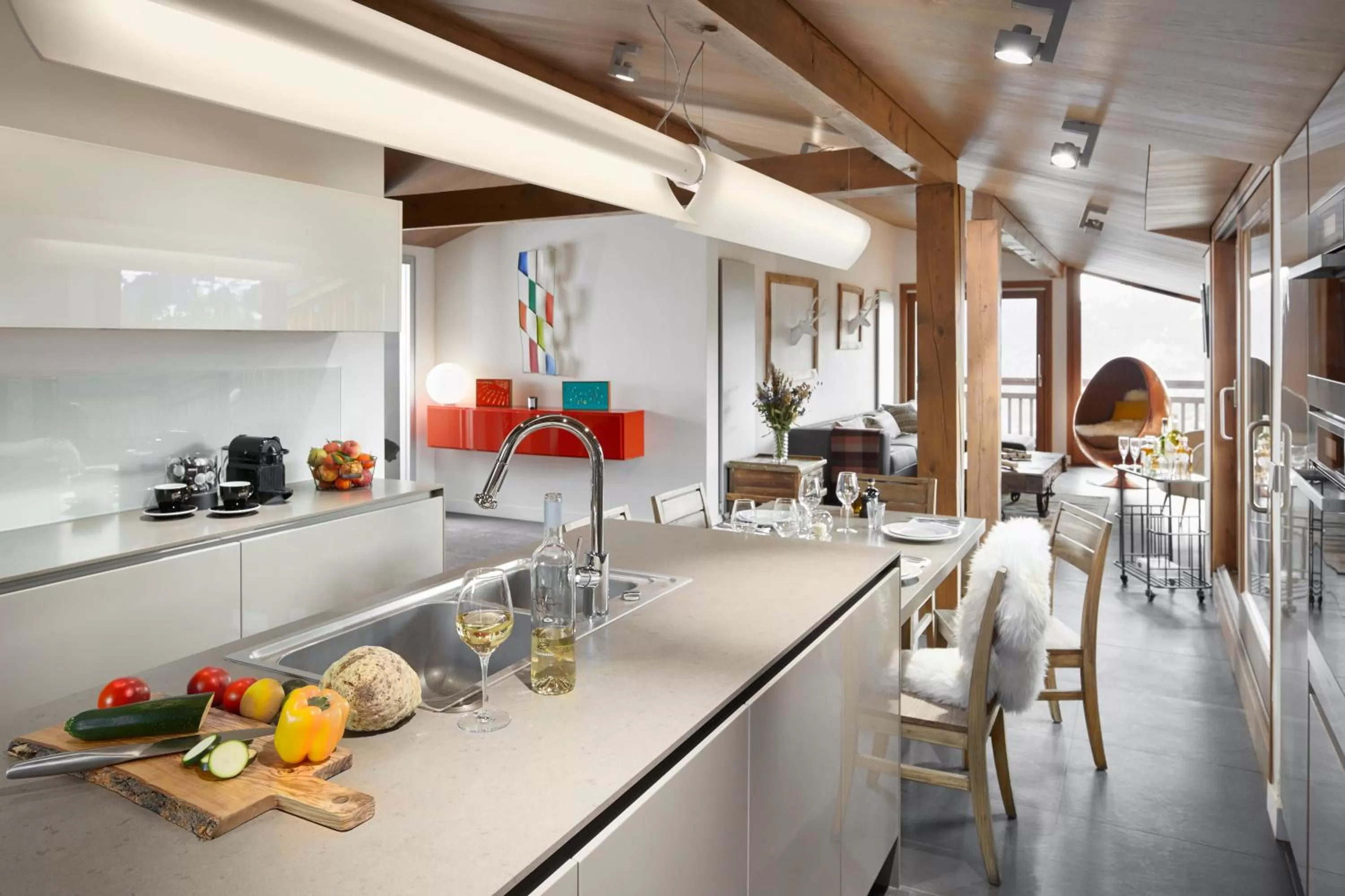 Balcony/Terrace in Chalet Alpen Valley, Mont-Blanc