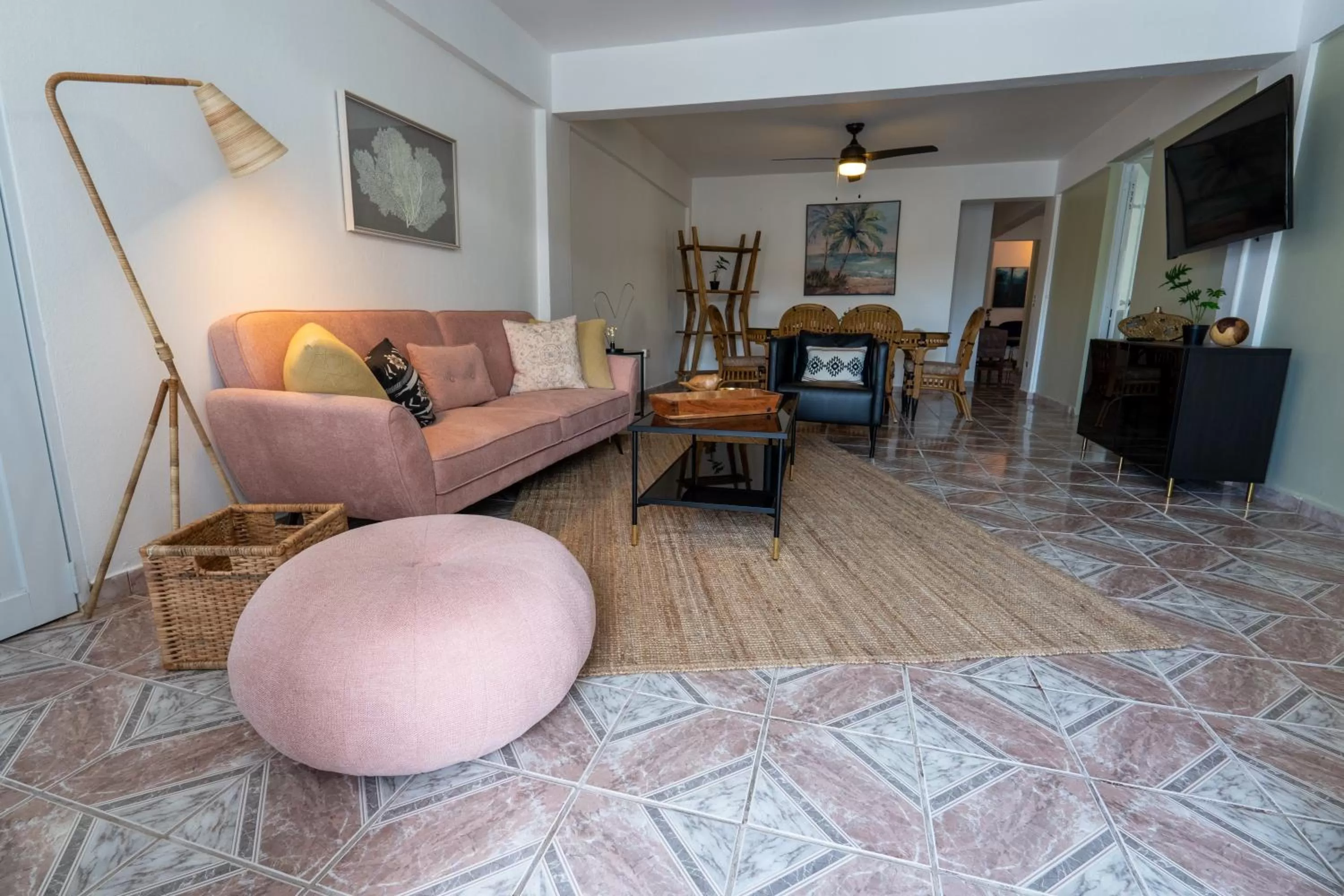 Seating Area in El Flamingo Beach Club