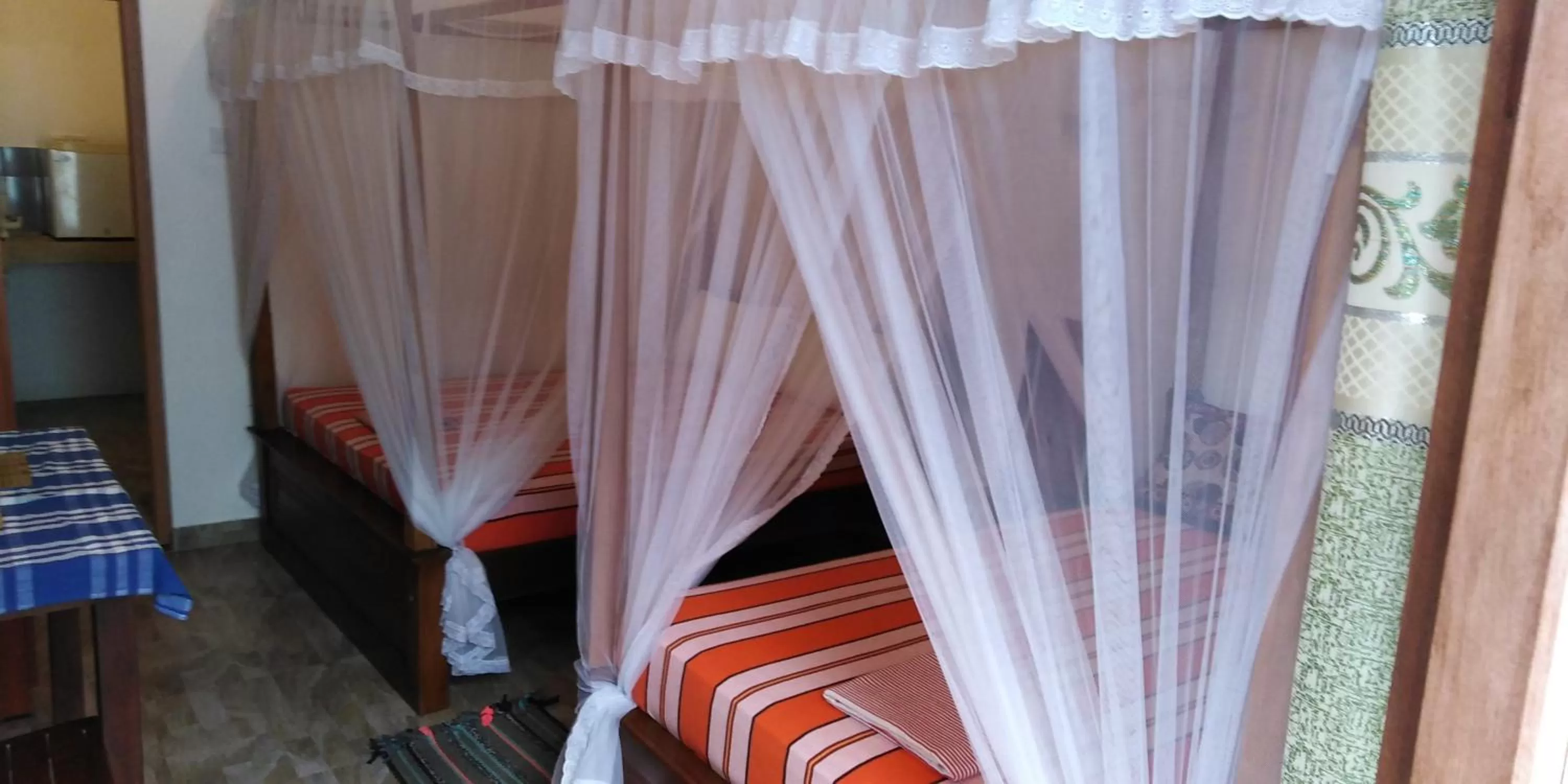 Bed in Pearl Resort Mirissa