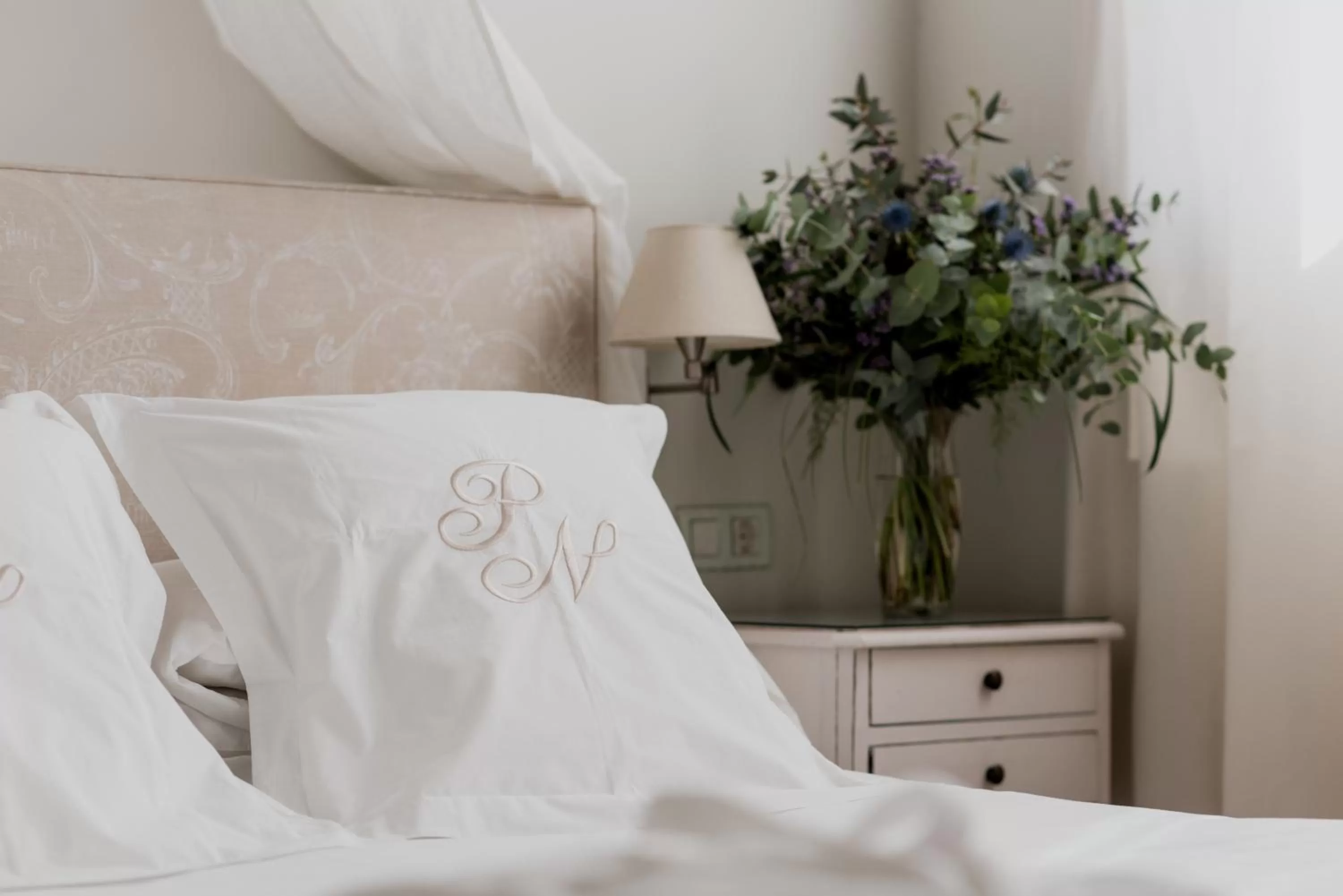 Decorative detail, Bed in Palacio De Los Navas