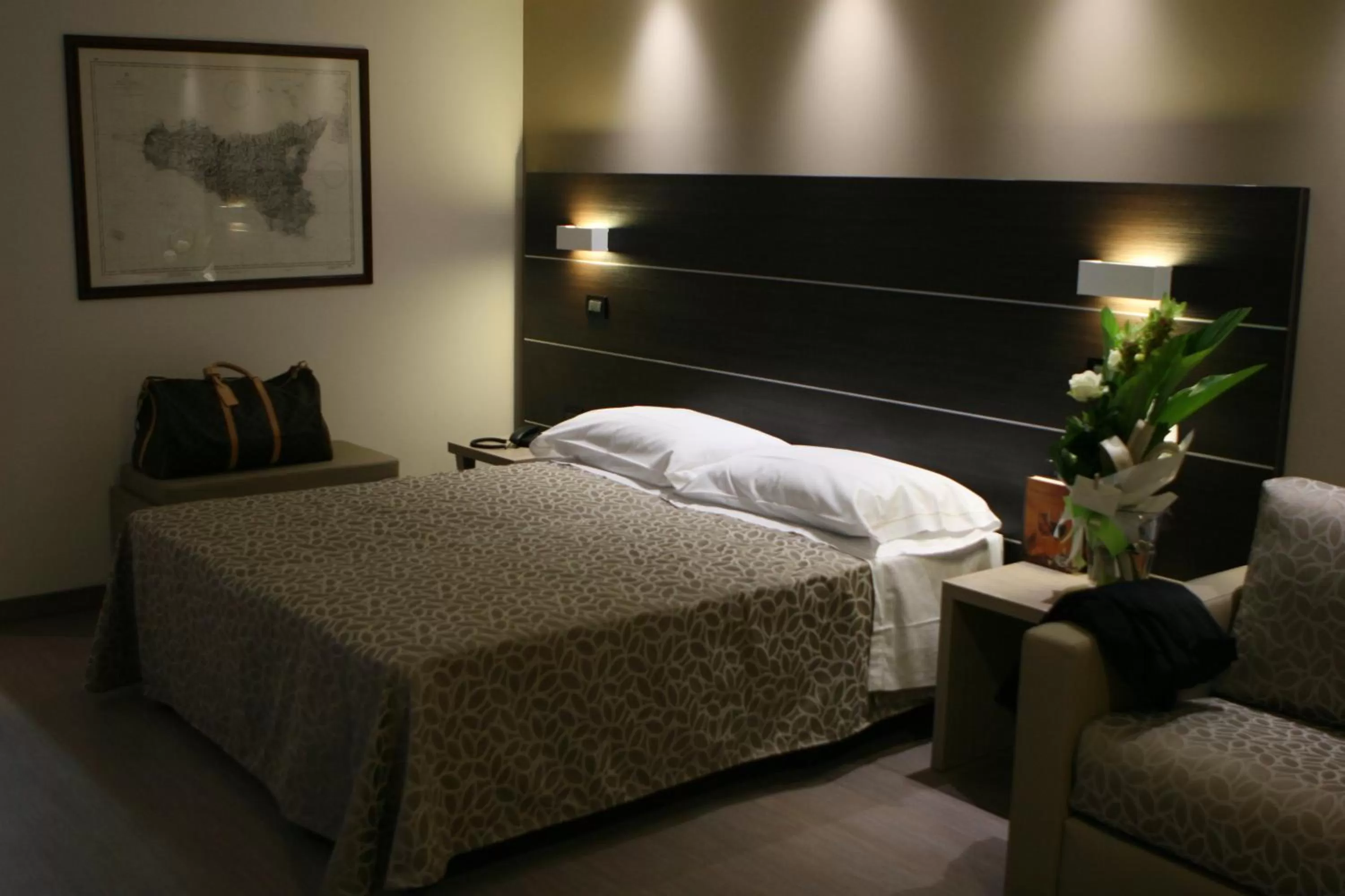 Bed in Hotel La Conchiglia