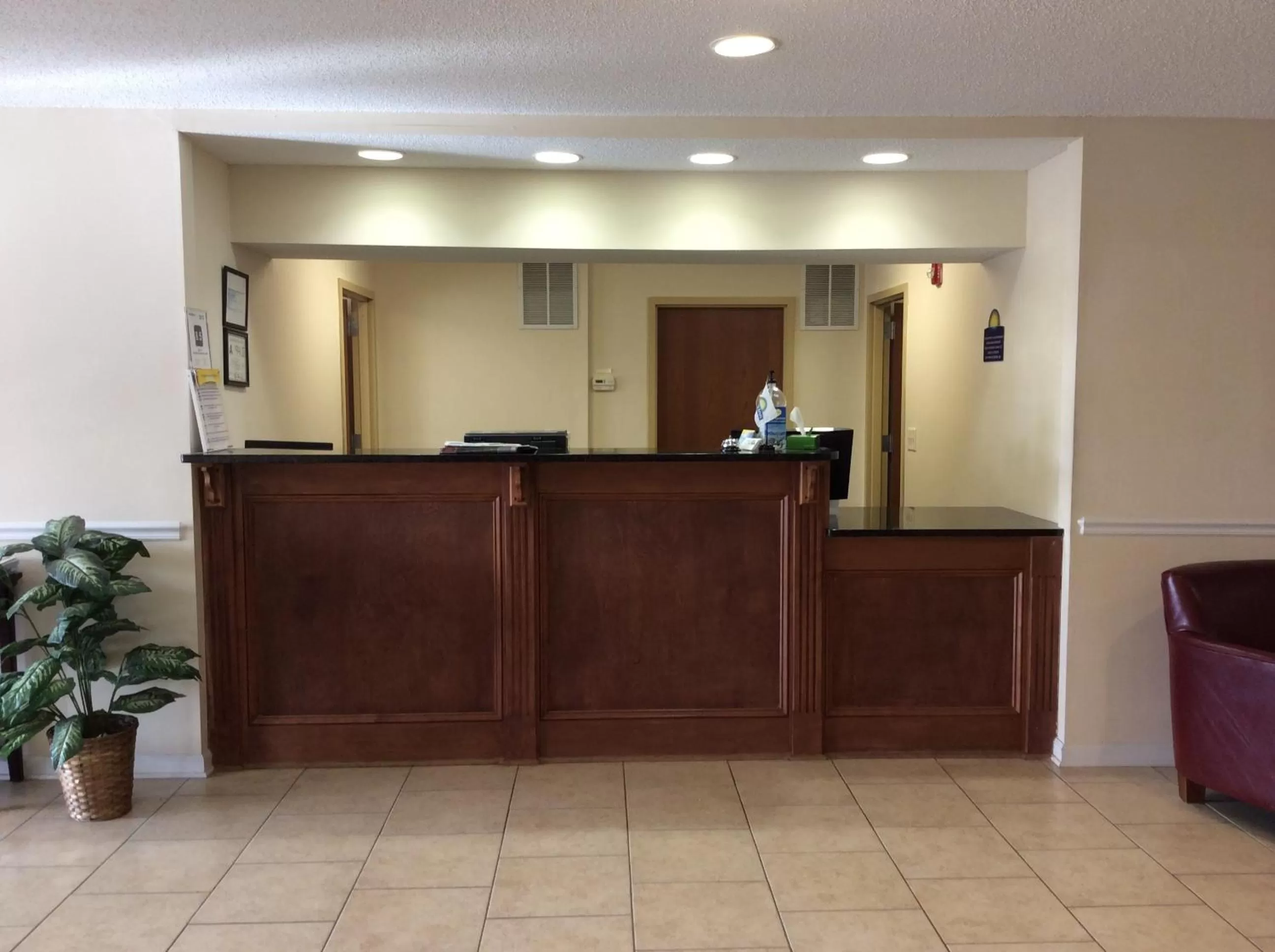 Lobby or reception in Days Inn by Wyndham Greensboro NC