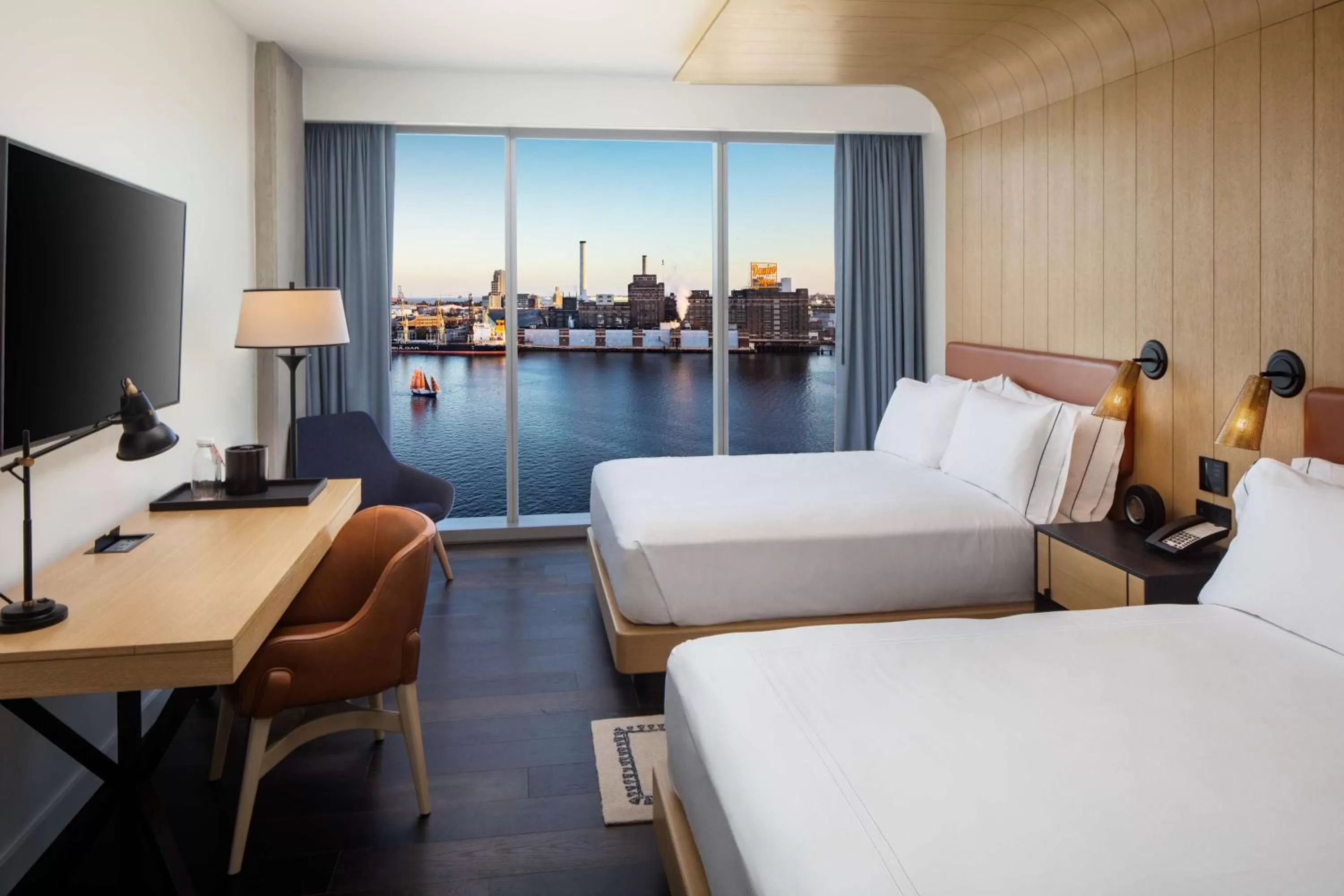 Bedroom, Bed in Canopy By Hilton Baltimore Harbor Point - Newly Built