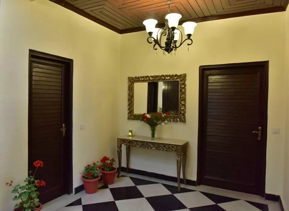 Facade/entrance in The Oaktree House