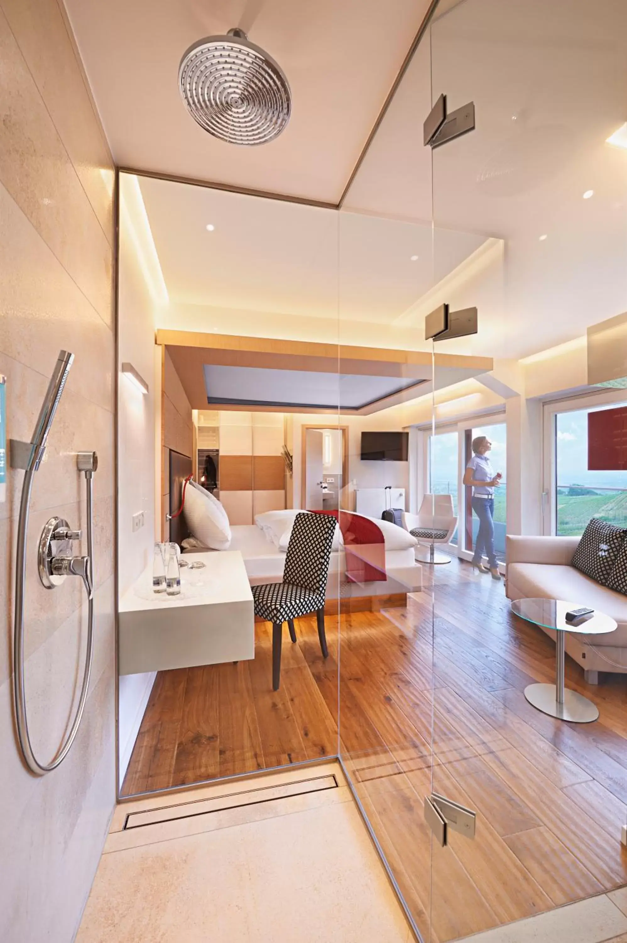 Superior Double Room with Balcony in Hotel Restaurant Jaegersteig Superior Double Room with Balcony in Hotel Restaurant Jaegersteig