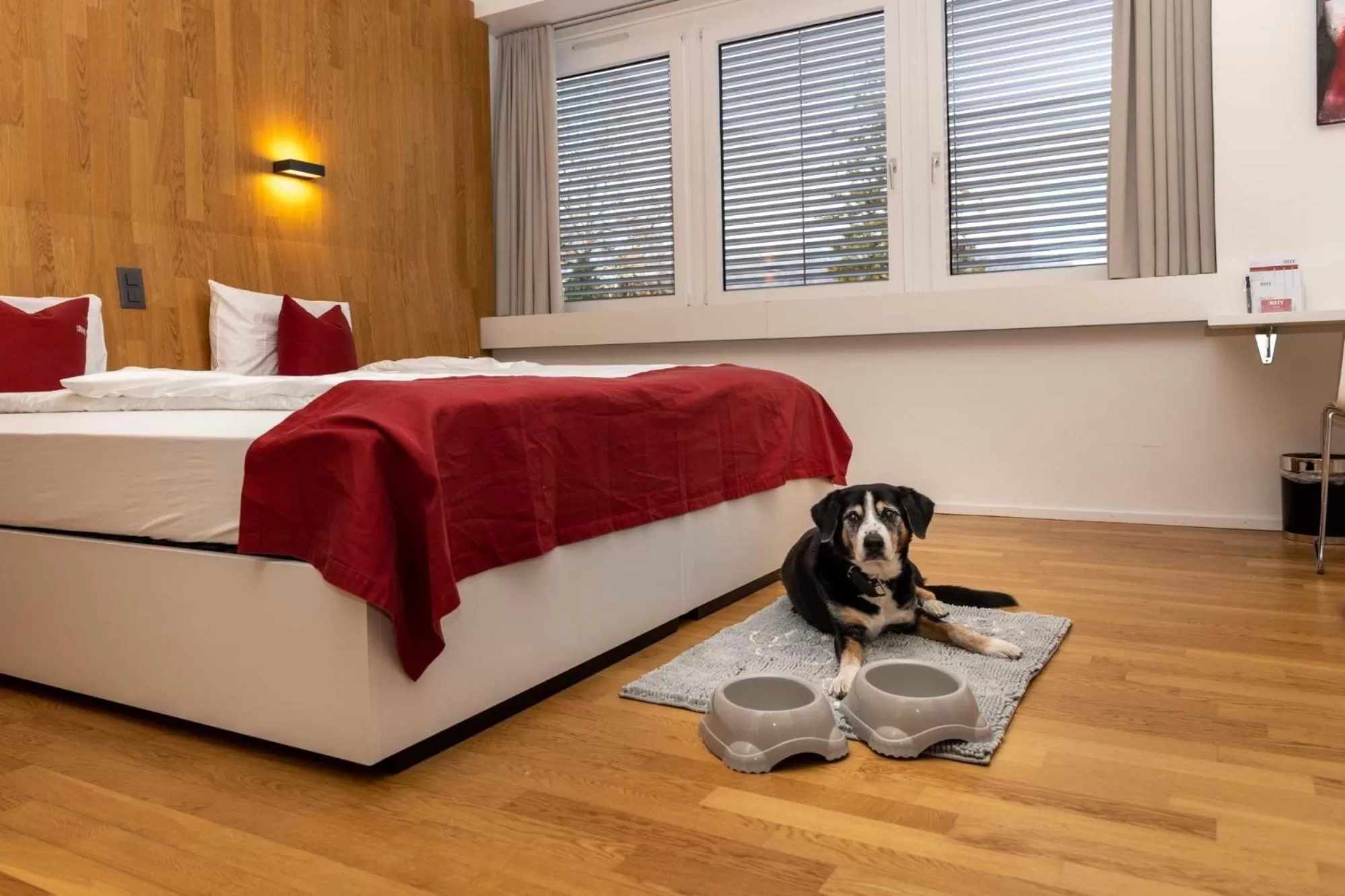 Bed in Hotel Restaurant Rhy