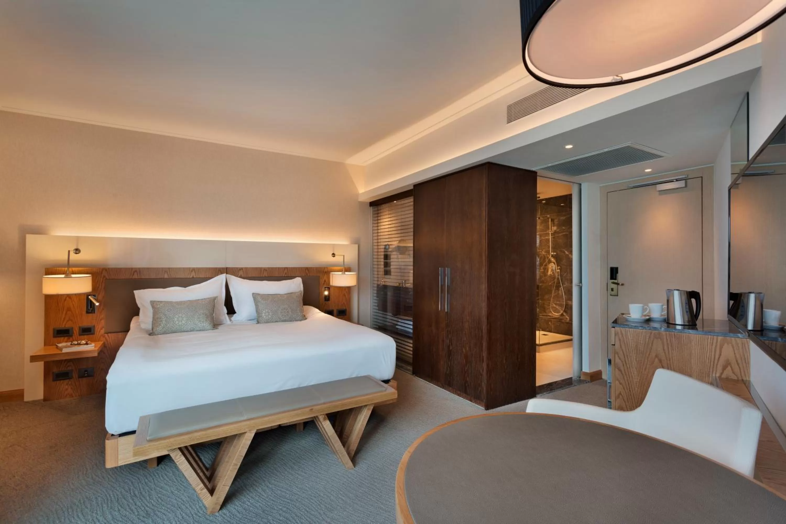 Photo of the whole room, Bed in Sea Tower by Isrotel Design