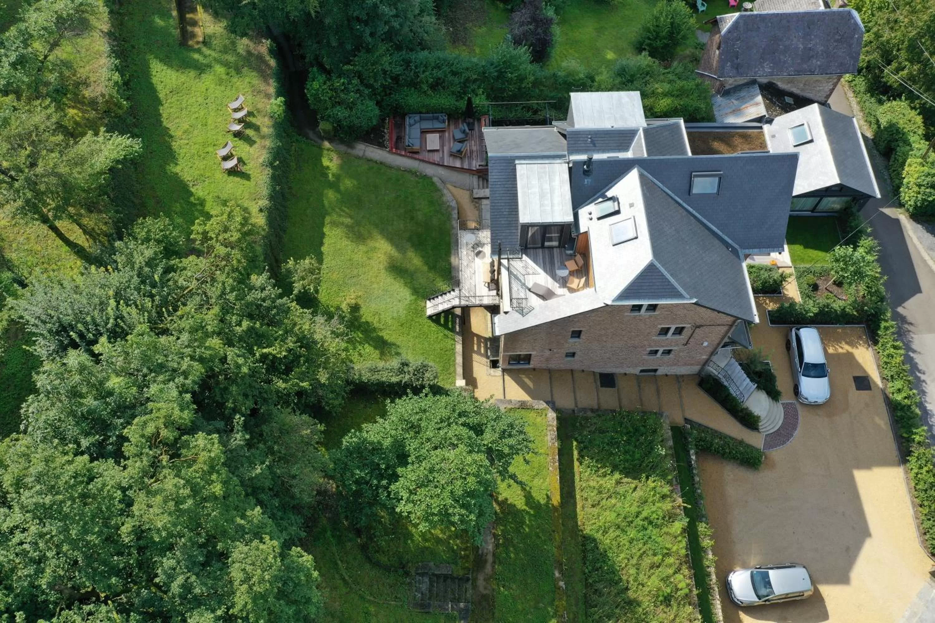 Bird's eye view, Bird's-eye View in Les Terrasses des Falizes B&B