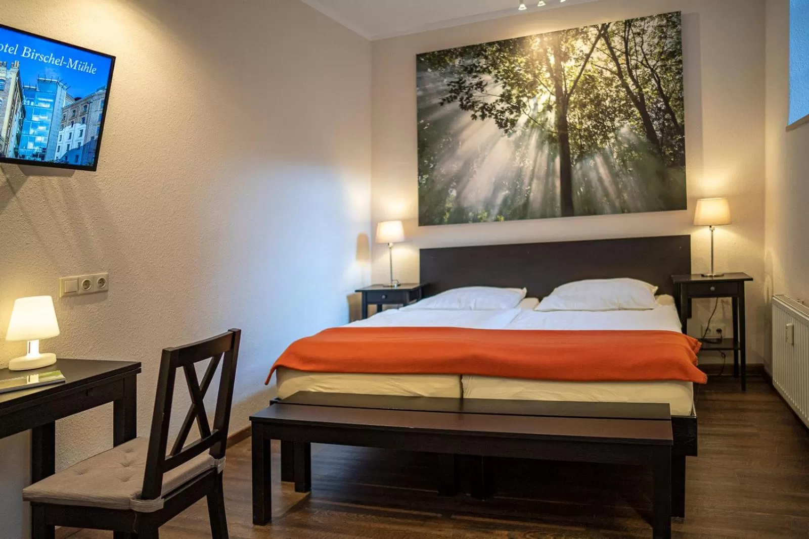 Bed in Hotel Birschel-Mühle