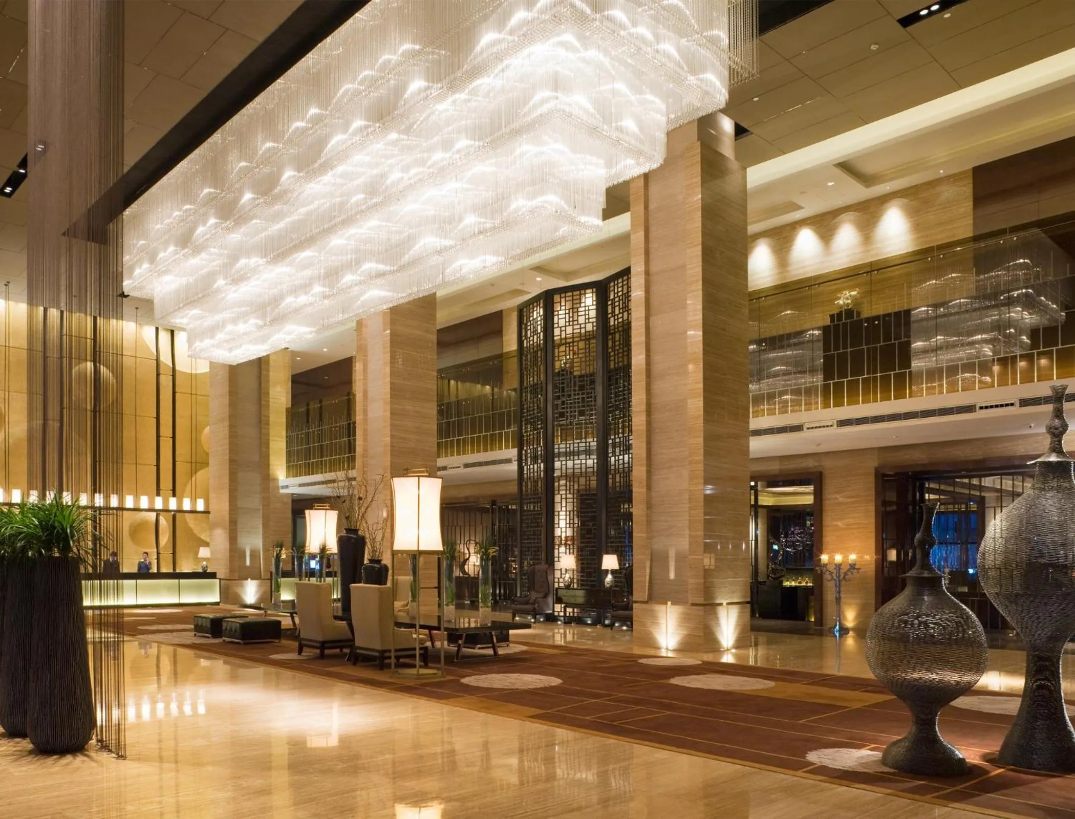 Lobby or reception in Wanda Realm Beijing