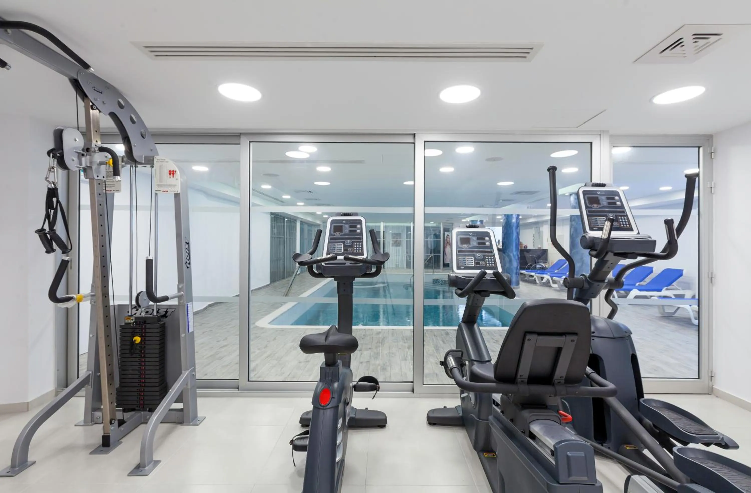 Fitness centre/facilities in Gaia Sun N Blue Hotel