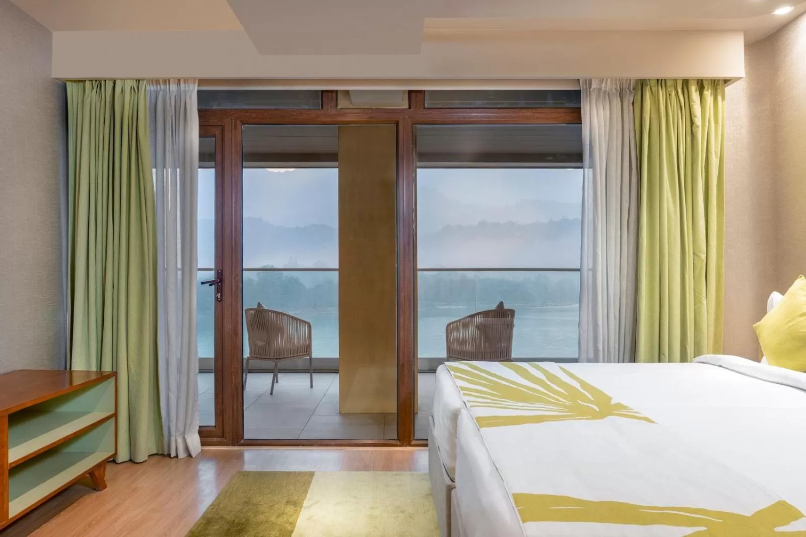 Balcony/Terrace, Bed in Modi Yoga Retreat Rishikesh