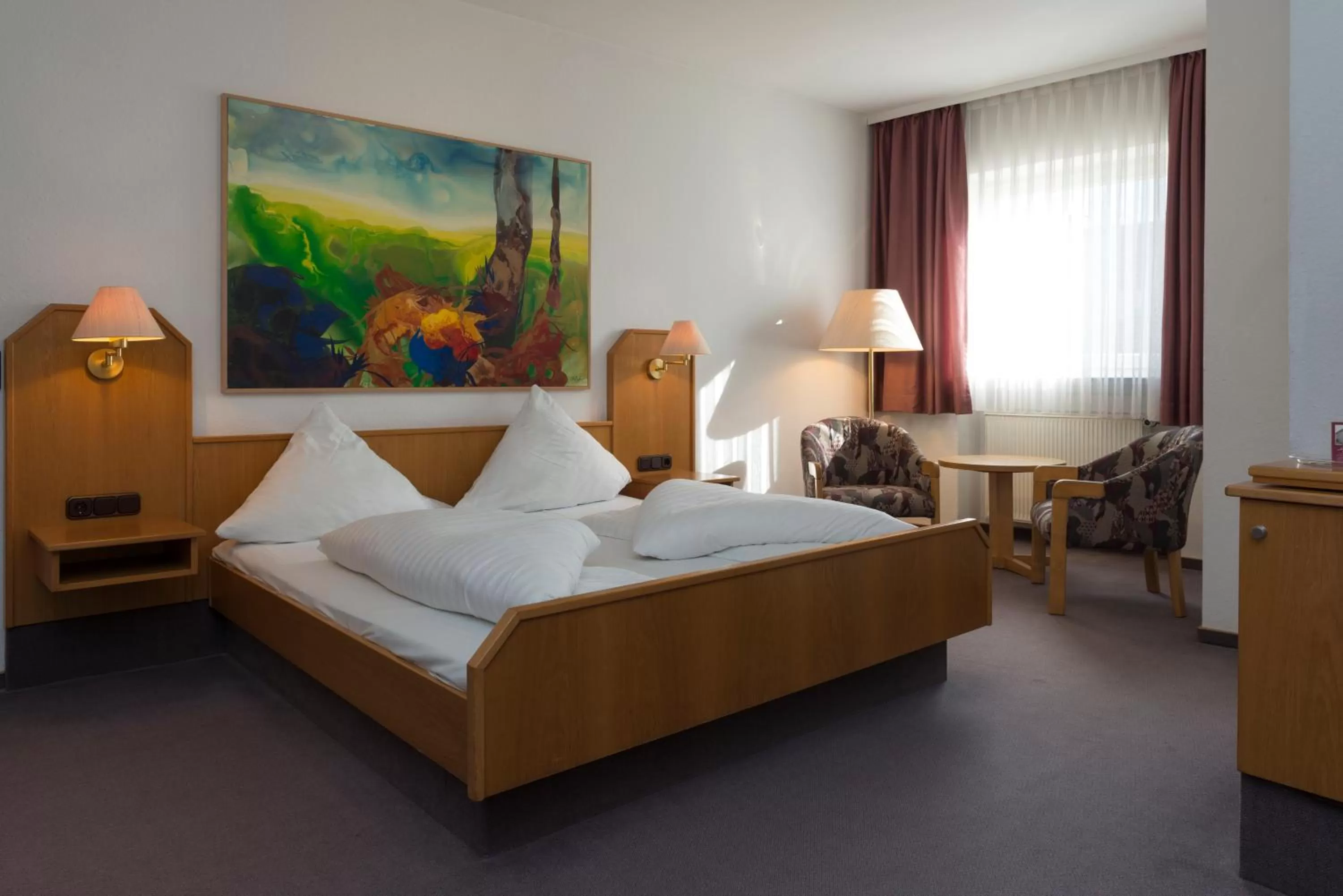 Photo of the whole room, Bed in Hotel Gasthof Zum Storch