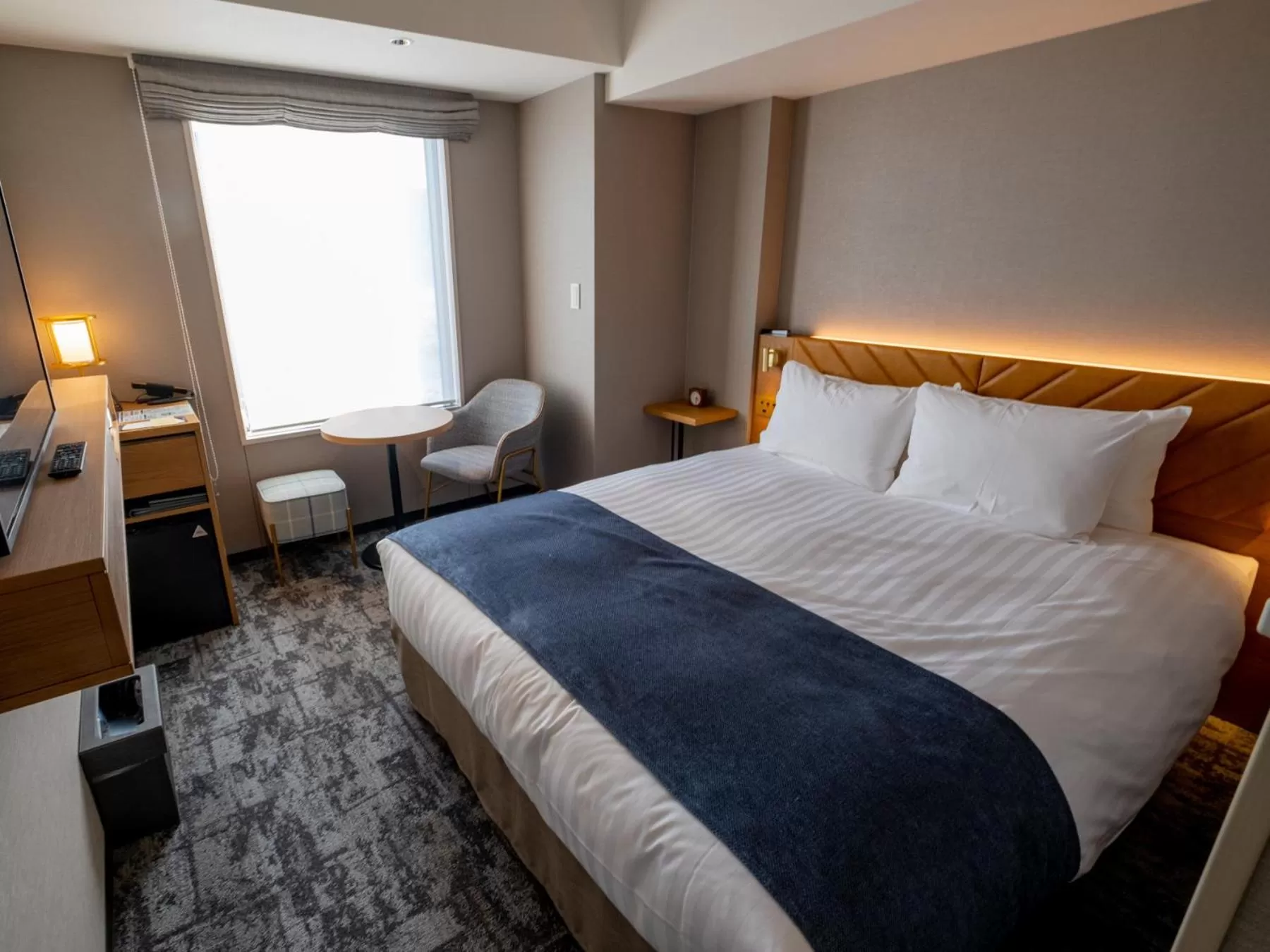 Bed in Tokyu Stay Hakodate Asaichi Akarinoyu