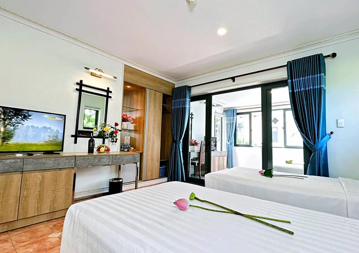 Bed in Lotus Vung Tau Resort & Spa