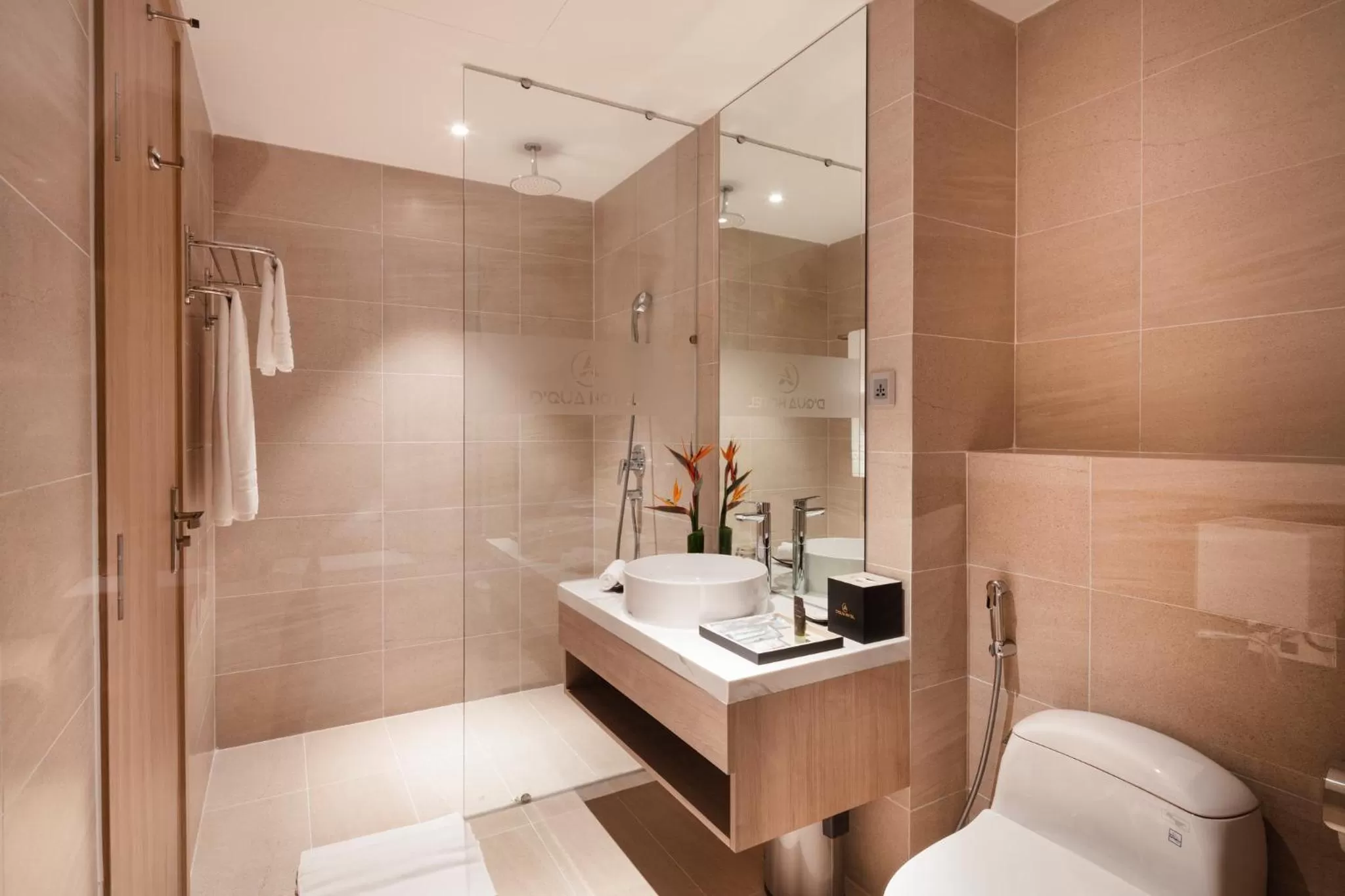 Shower in DQua Hotel