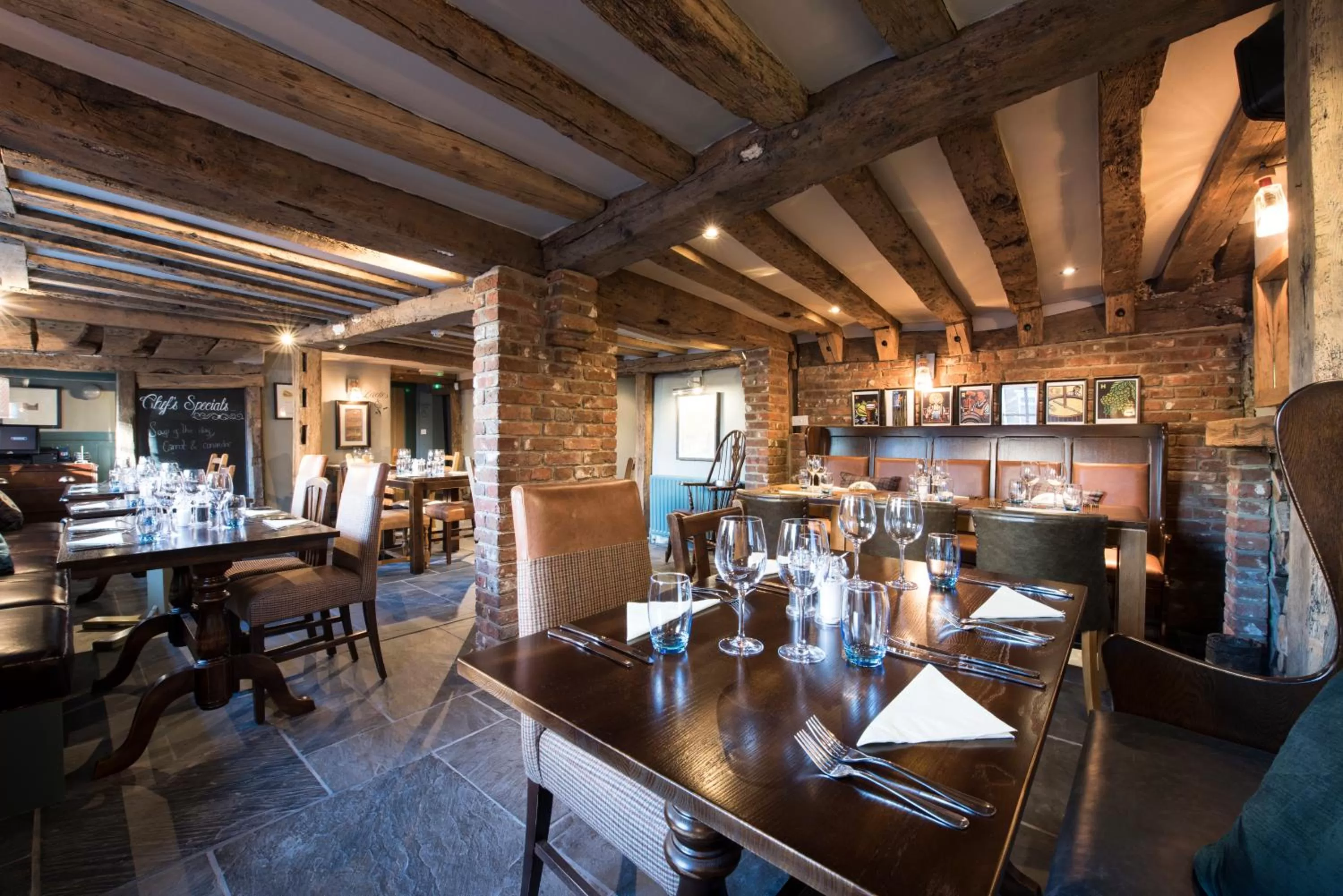 Restaurant/places to eat in The Ostrich Inn Colnbrook London Heathrow