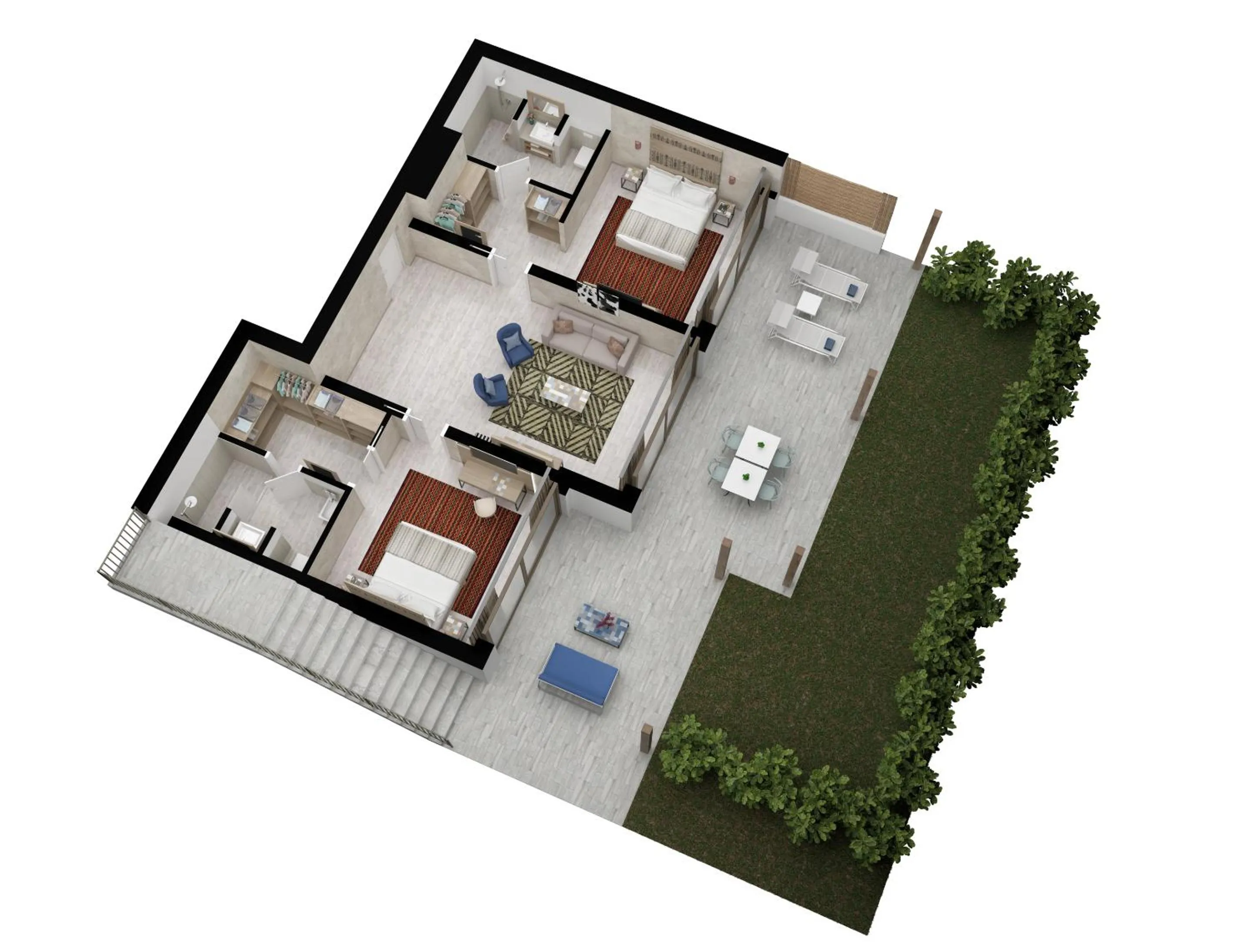 Floor plan in Baglioni Resort Sardinia - The Leading Hotels of the World