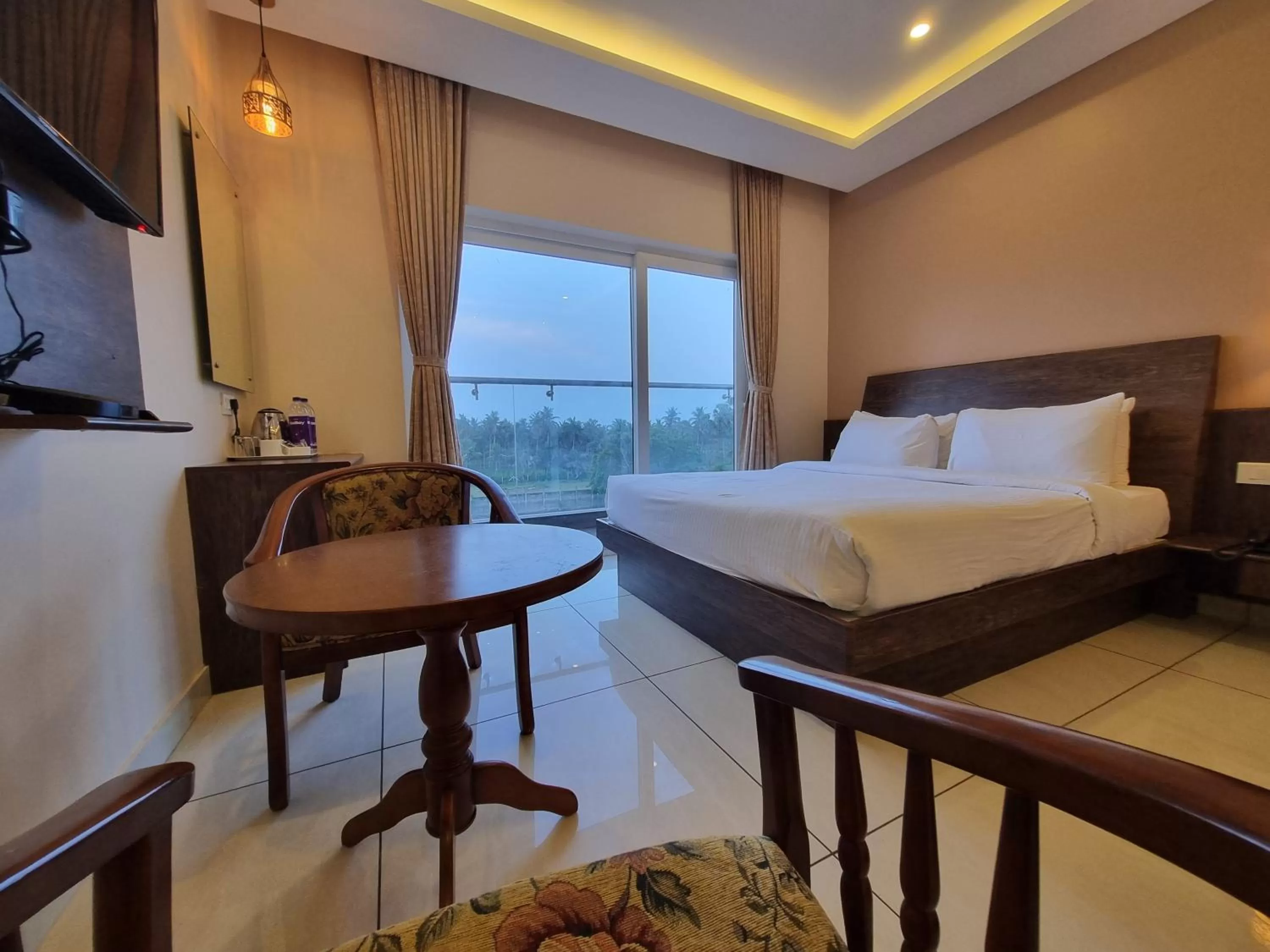 Balcony/Terrace, Bed in PLUTUS RESIDENCY