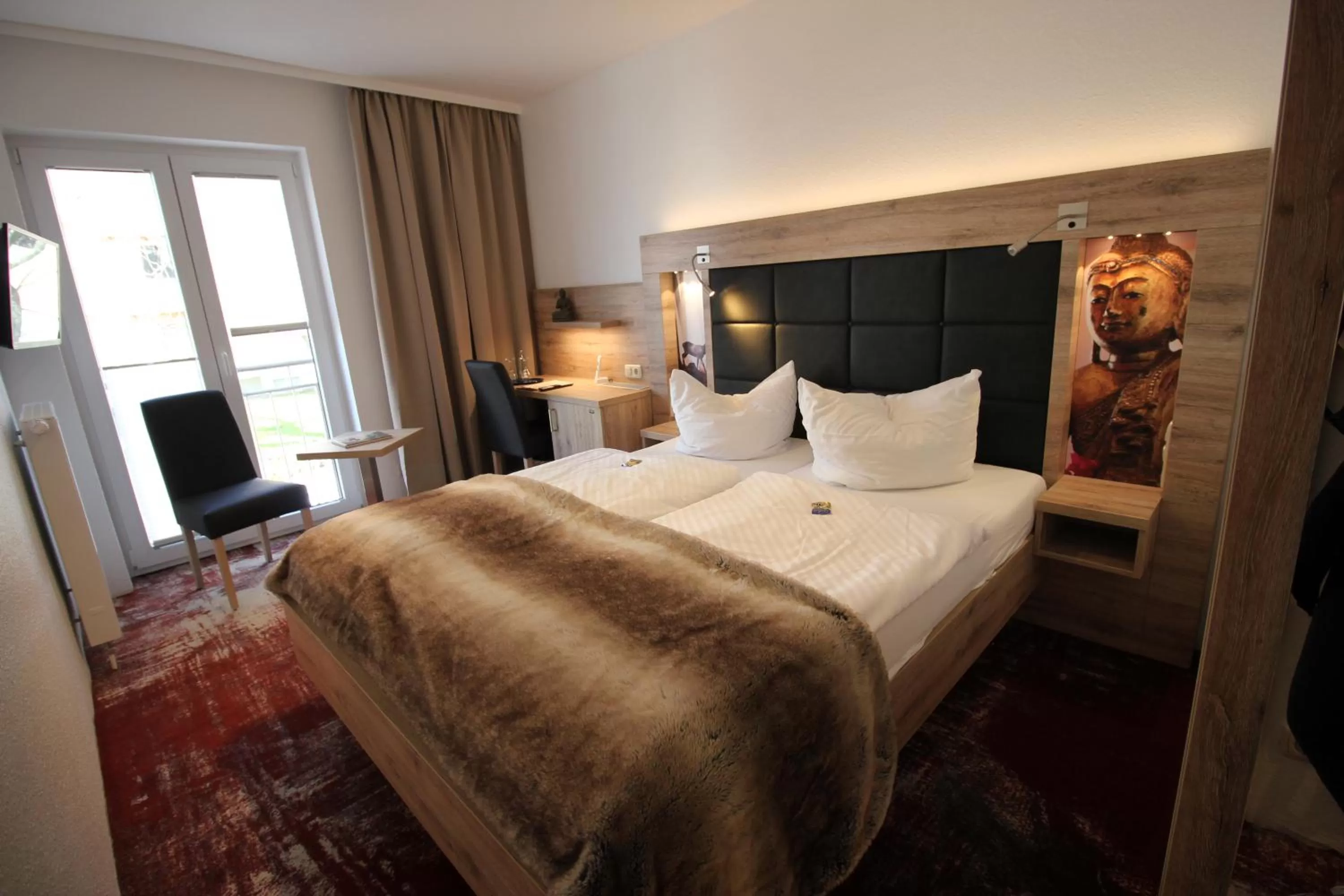 Bed in Wellness & Ayurveda Hotel Am Eichenberg