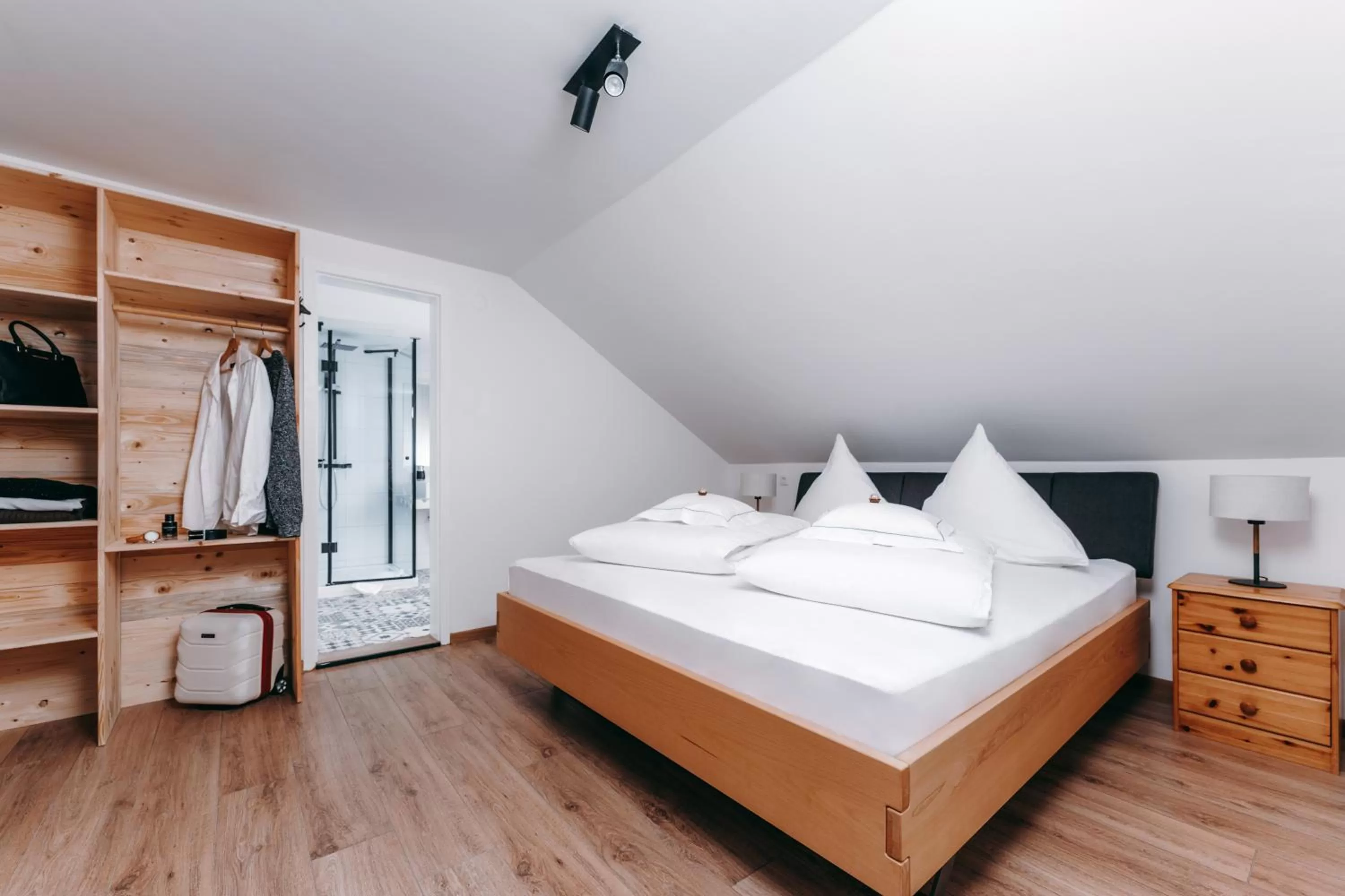 Bed in Black Forest Dream Apartments