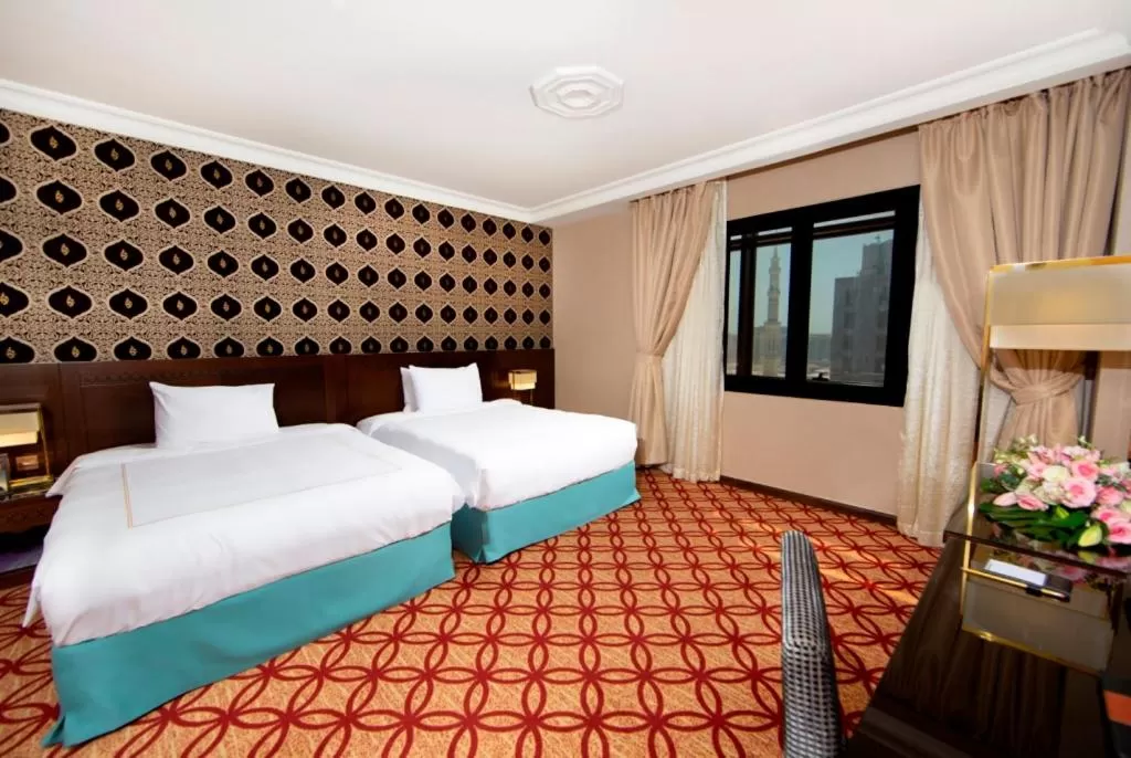 Bed in Dallah Taibah Hotel