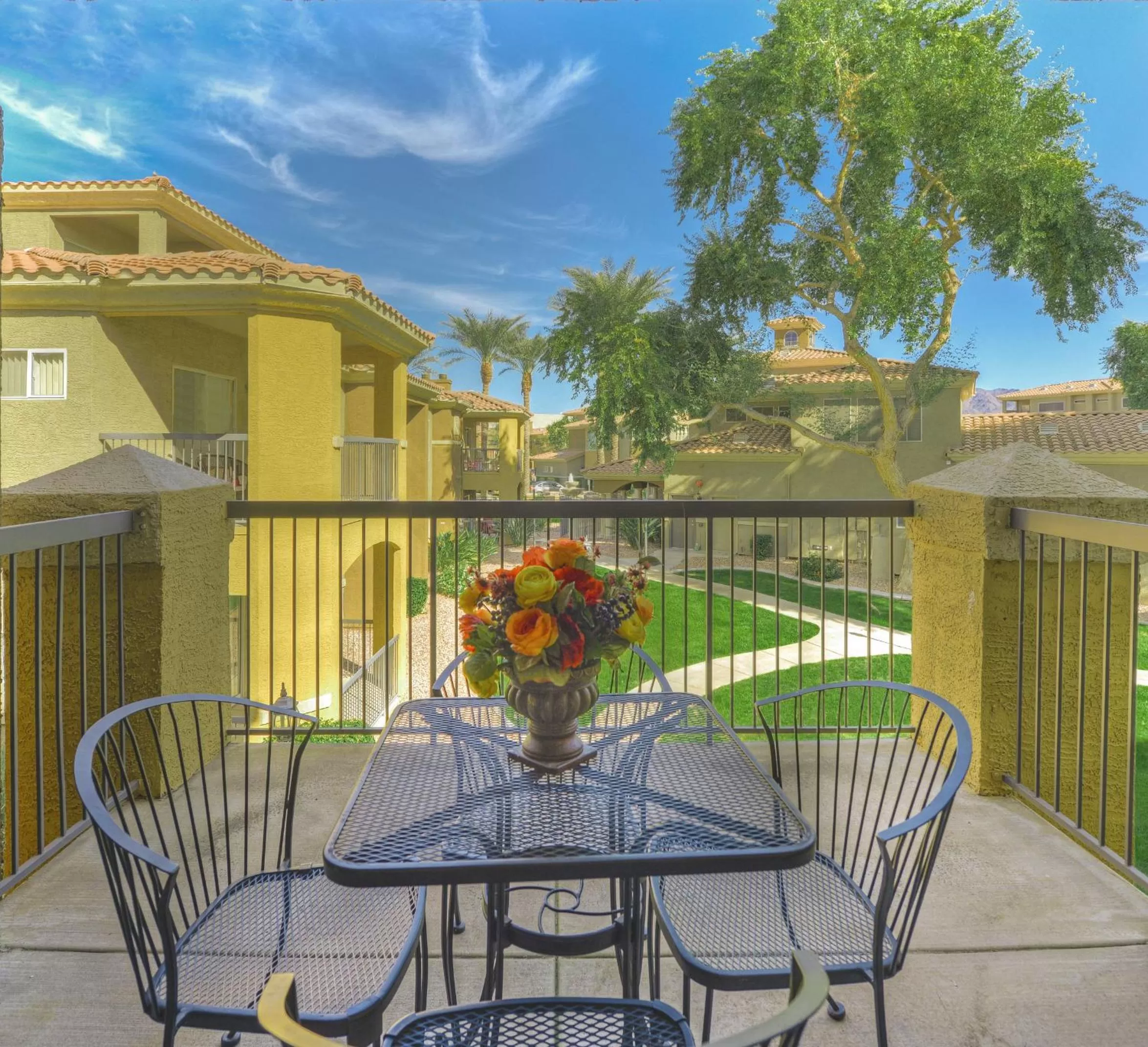 Patio in Luxury Condos by Meridian CondoResorts- Scottsdale