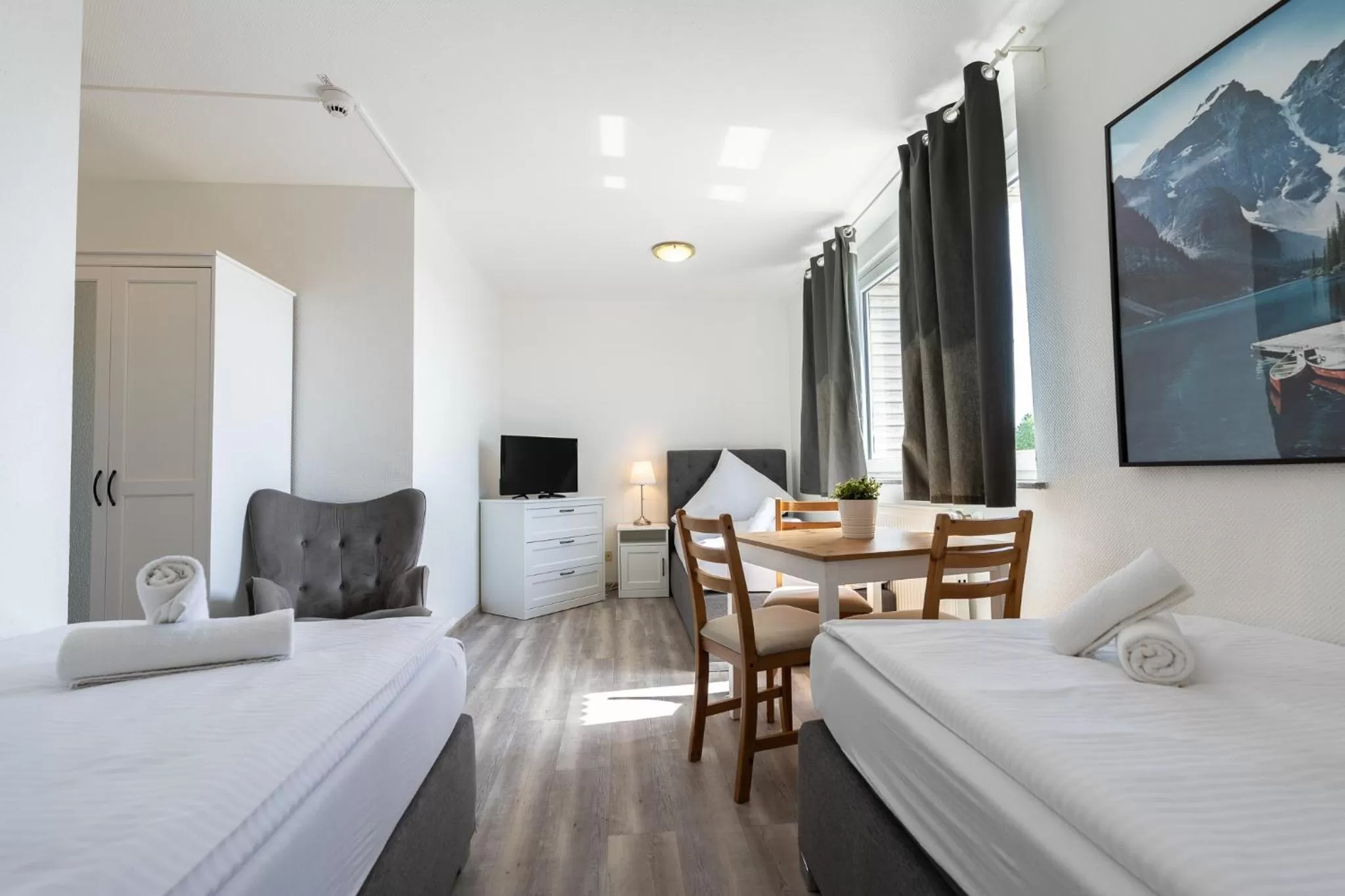 Photo of the whole room, Bed in Hotel Bergheim