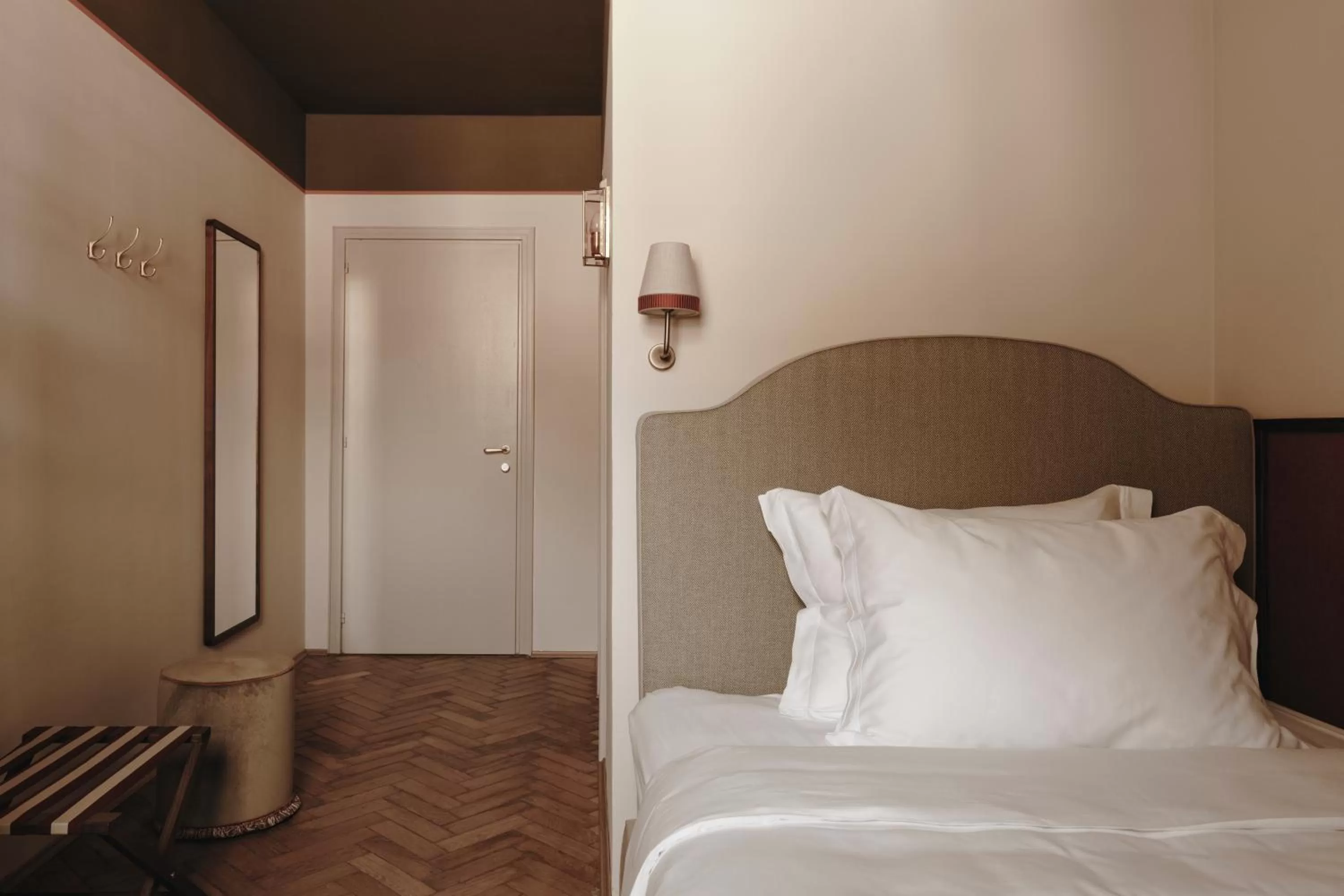 Bedroom, Bed in Parkhotel Mondschein, a Member of Design Hotels