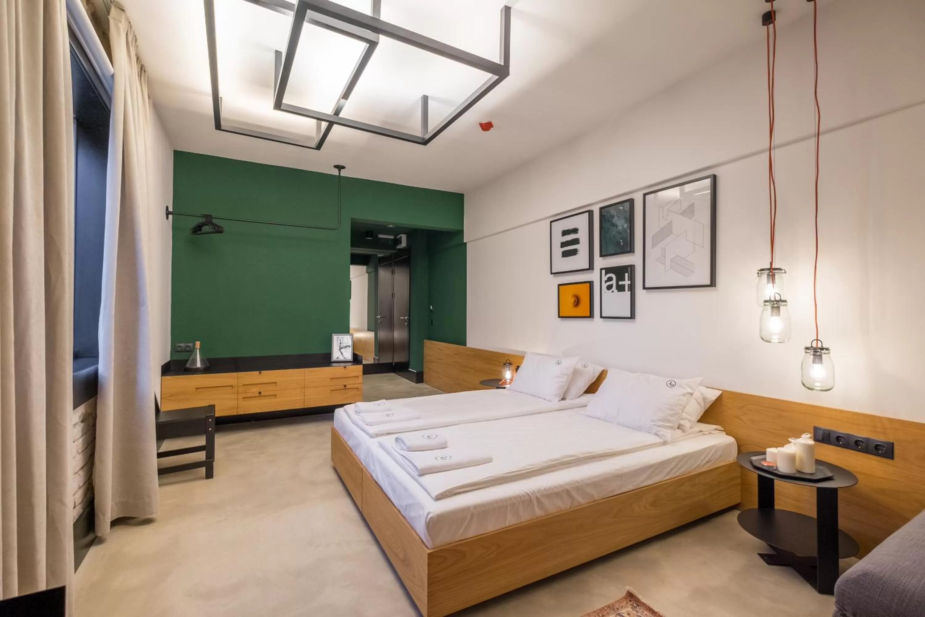 Bed in R34 Boutique Hotel