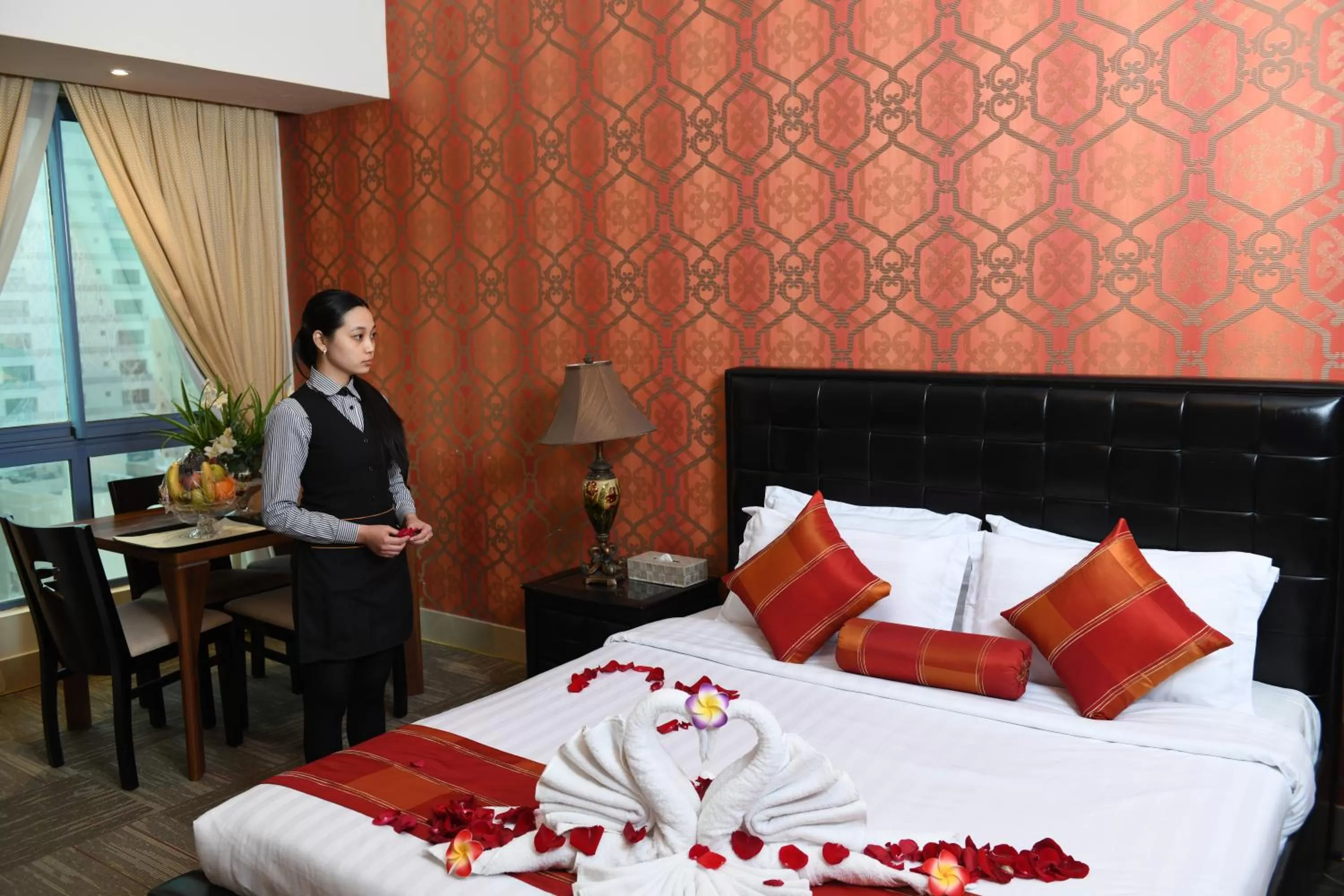 Bed in Grand Safir Hotel