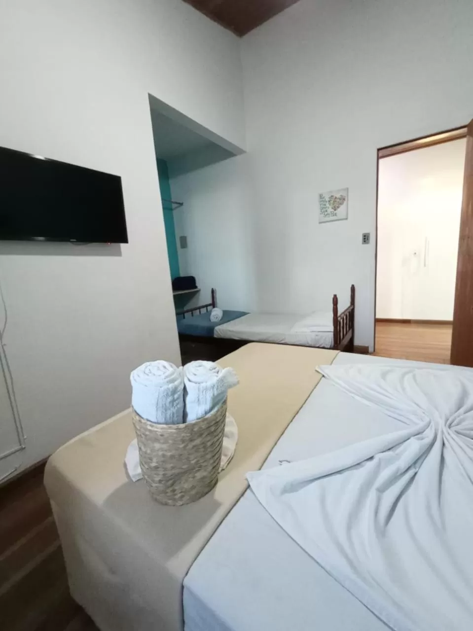 Bed in Pousada Beluga