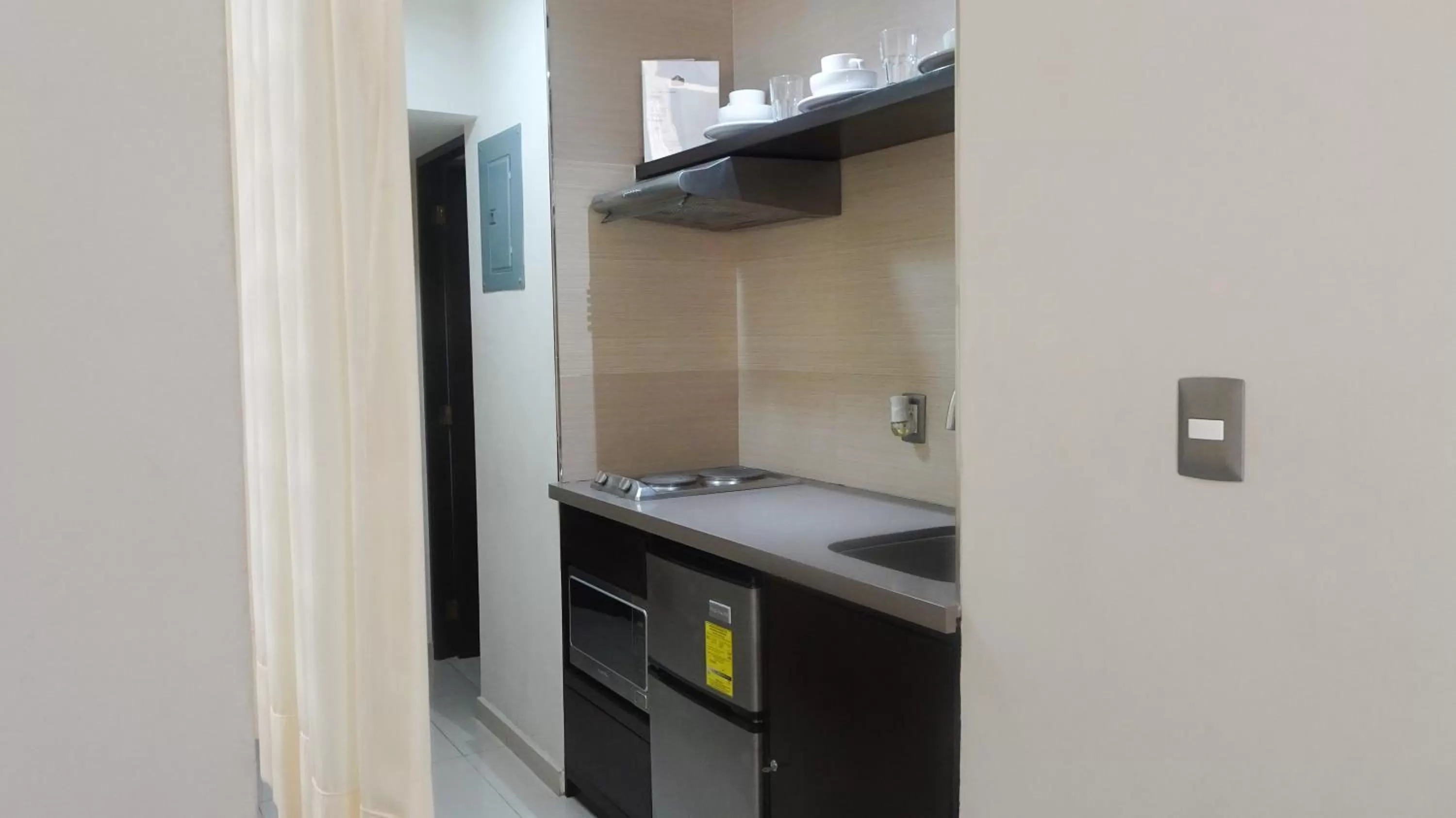 Kitchen or kitchenette in Suites San Luis