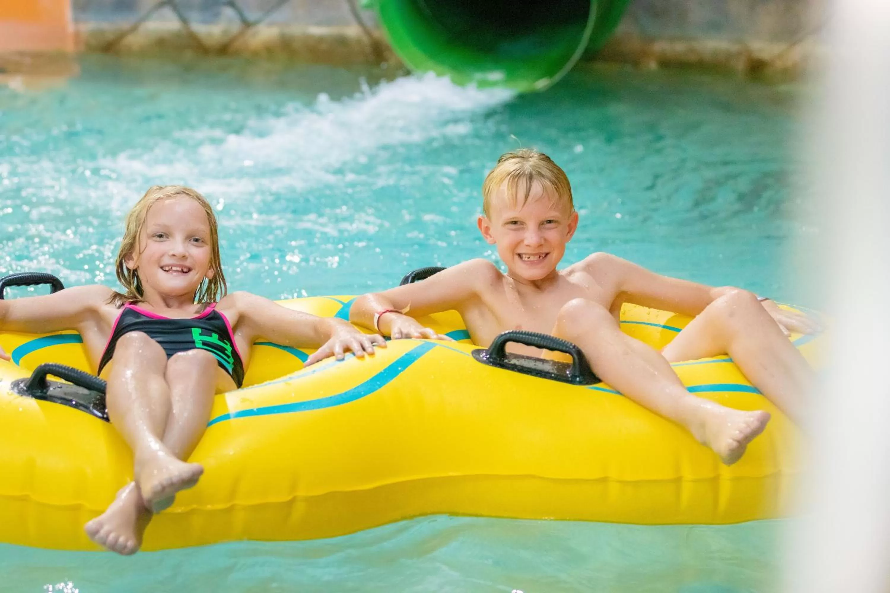 Aqua park in Hope Lake Lodge & Indoor Waterpark